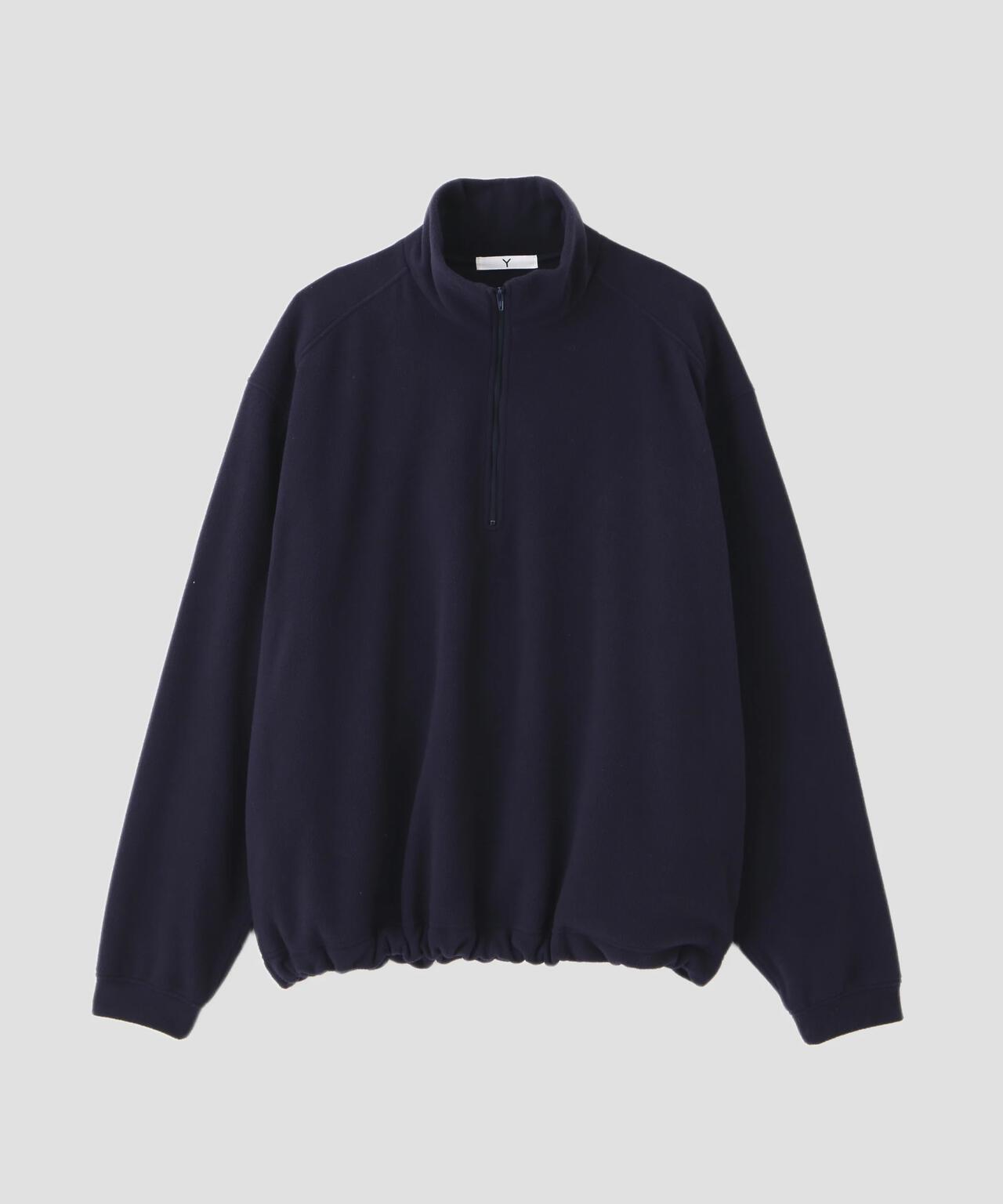 Ｙ / RECYCLE POLYESTER FLEECE HALF ZIP PULL OVER