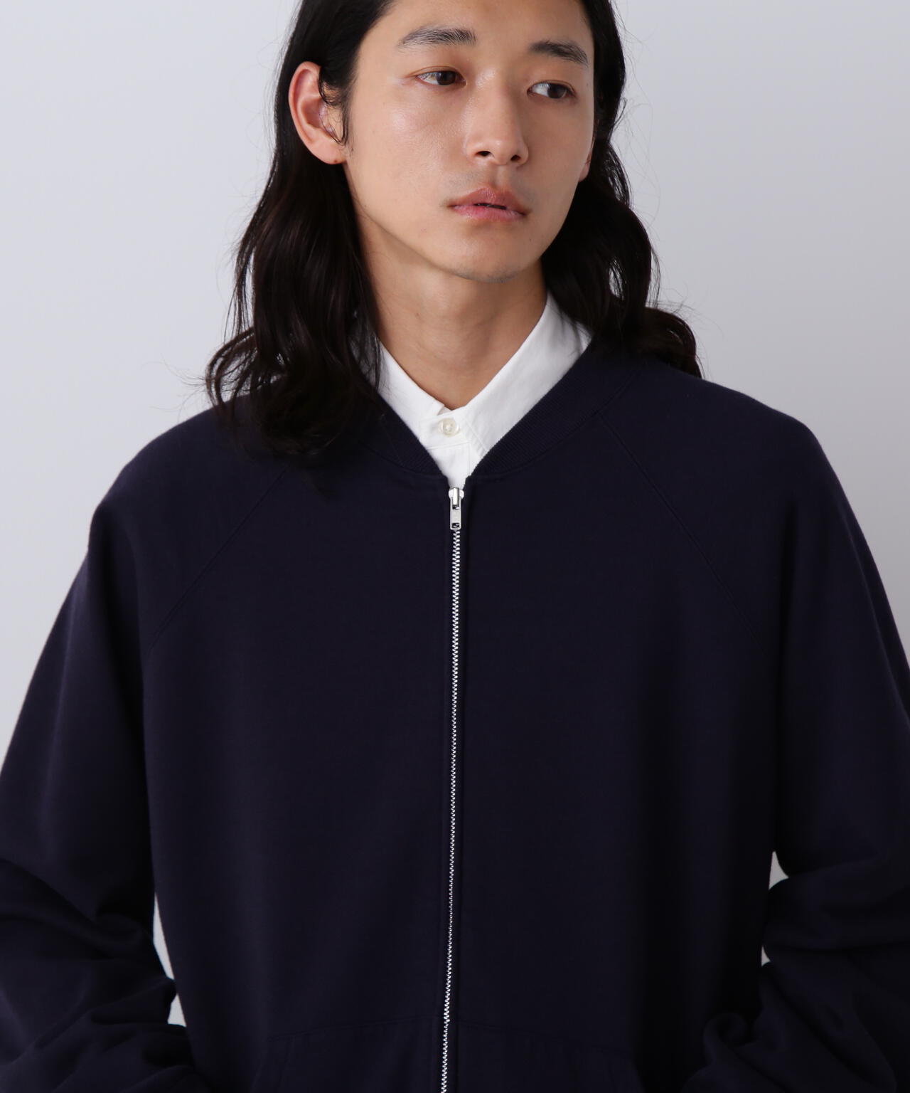 Ｙ / ORGANIC COTTON HEAVY WEIGHT FLEECE ZIP UP BLOUSON