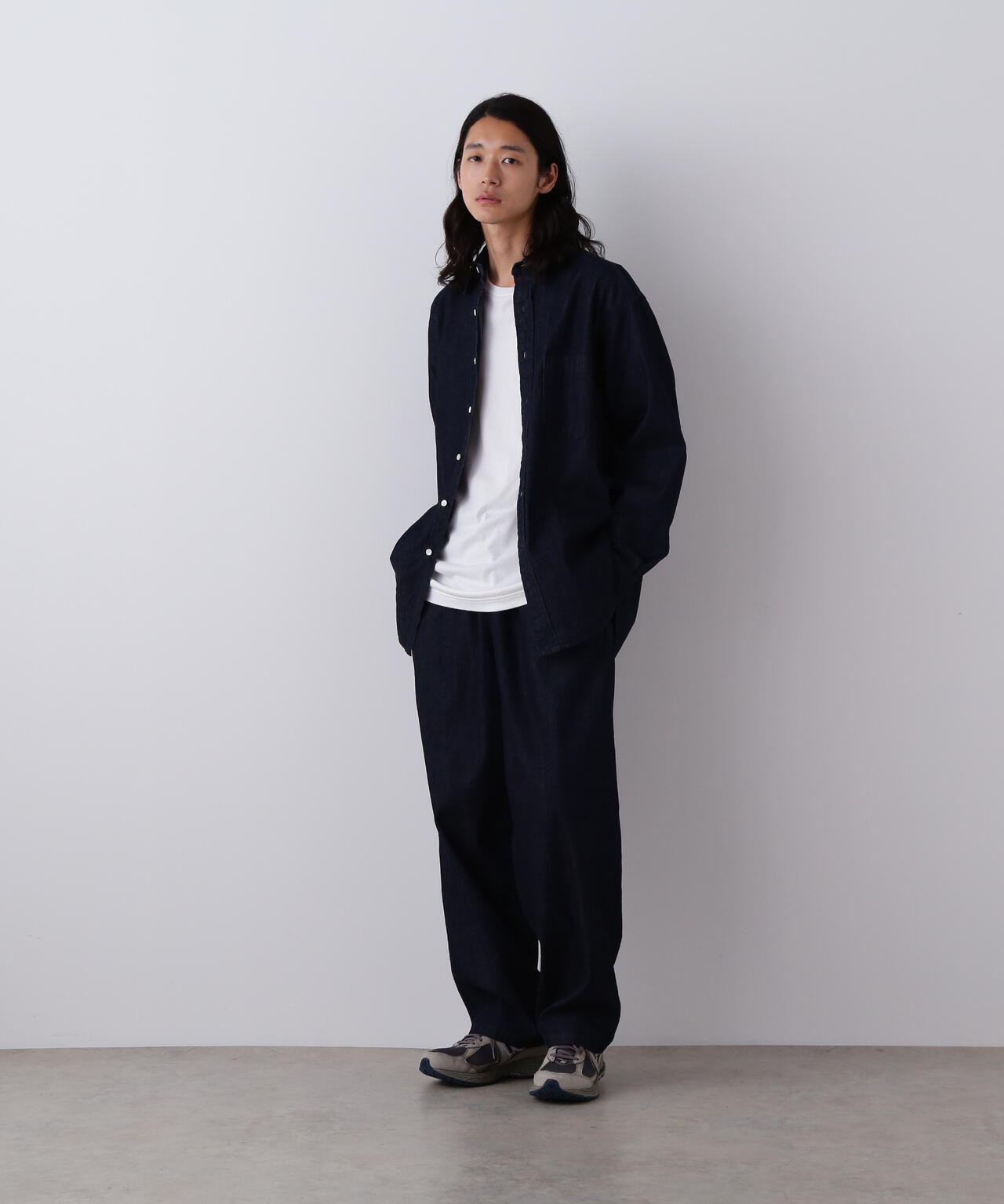 Ｙ / ORGANIC COTTON LIGHT DENIM SHIRT