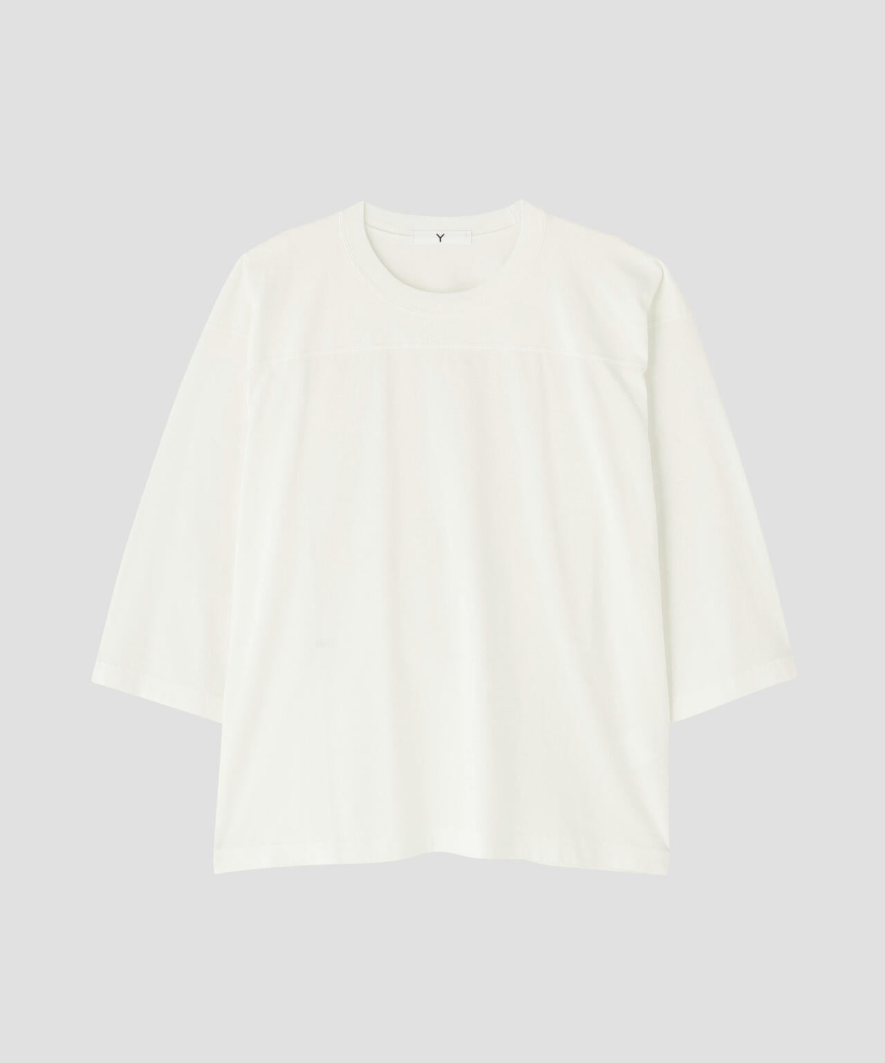 Ｙ / ORGANIC COTTON JERSEY FOOTBALL T-SHIRT
