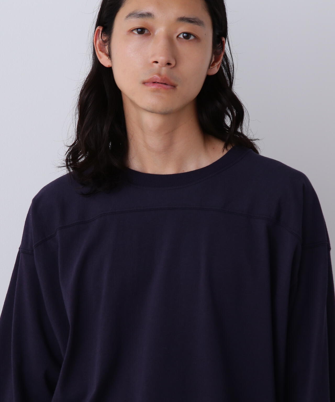 Ｙ / ORGANIC COTTON JERSEY FOOTBALL T-SHIRT