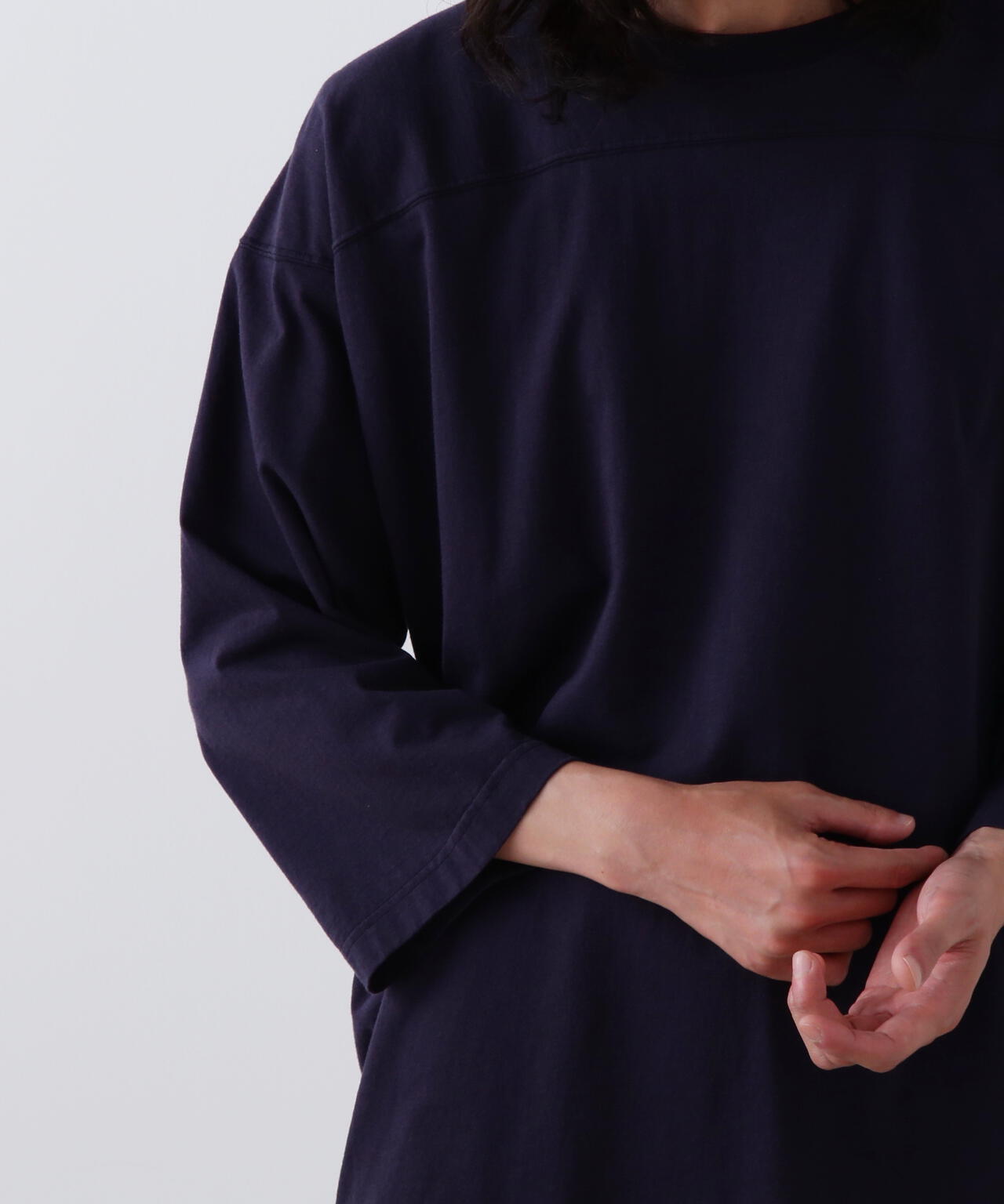Ｙ / ORGANIC COTTON JERSEY FOOTBALL T-SHIRT