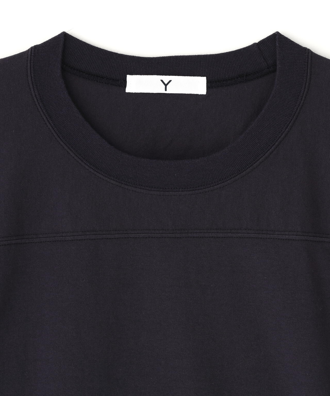 Ｙ / ORGANIC COTTON JERSEY FOOTBALL T-SHIRT