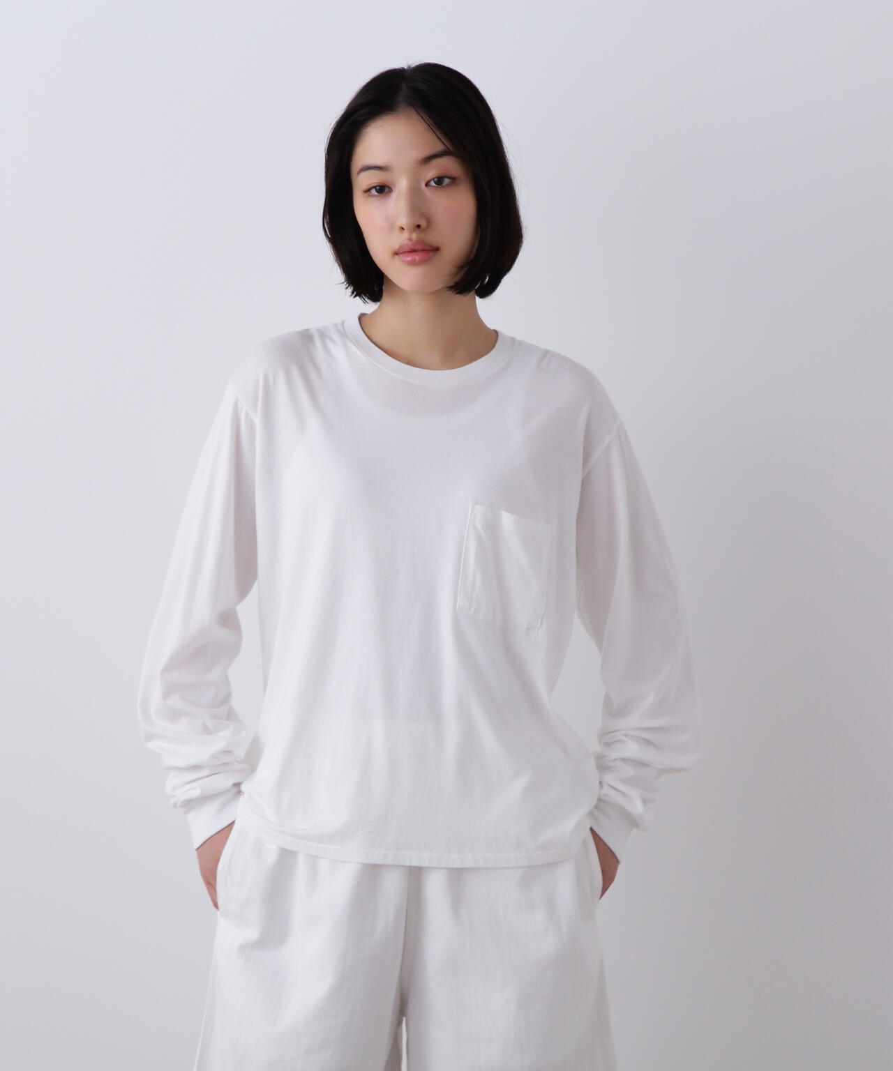 Ｙ / SOFT ORGANIC COTTON JERSEY LONG SLEEVE T-SHIRT