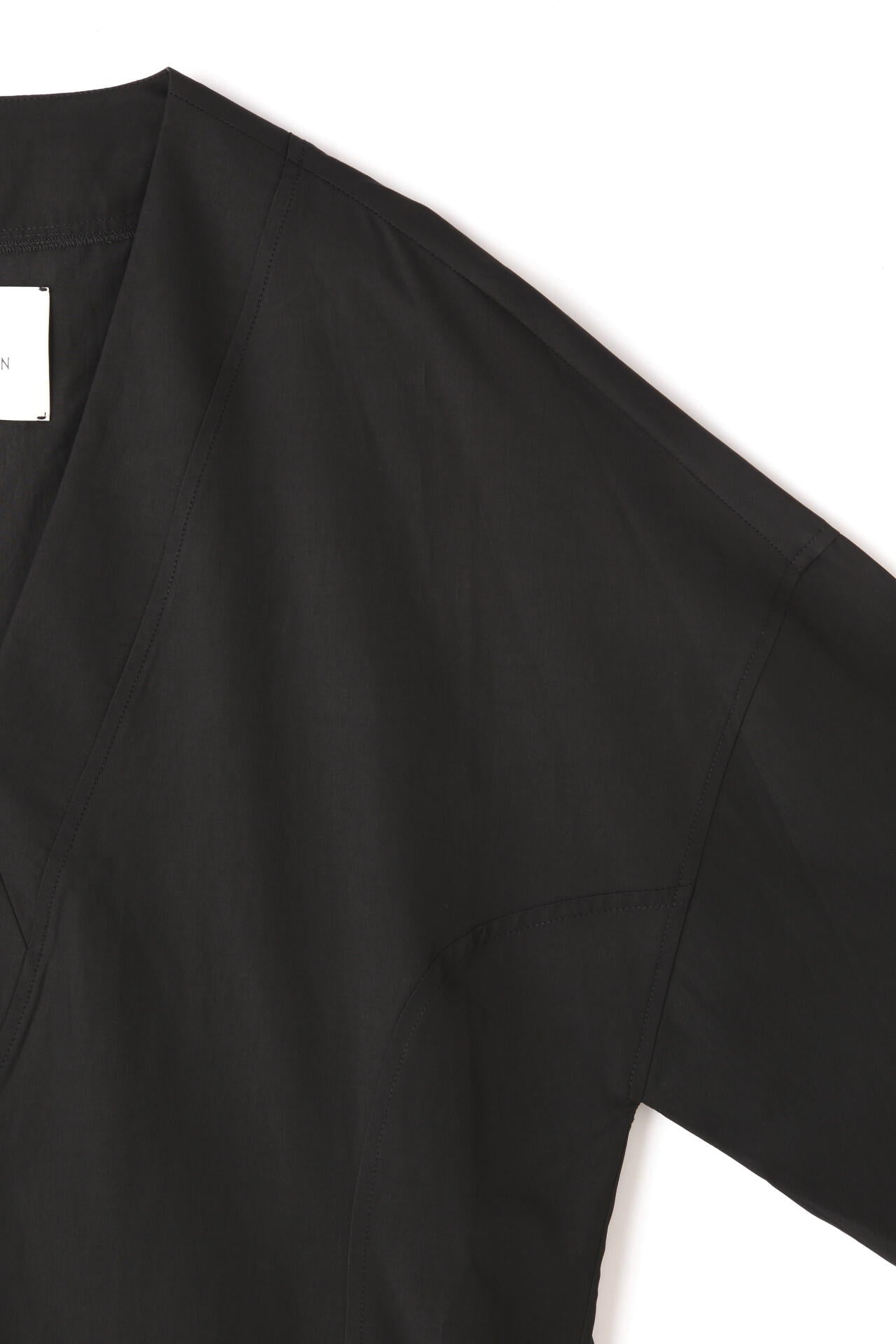 STUDIO NICHOLSON / ORG COTTON VISCOSE DROPPED SHOULDER DRESS