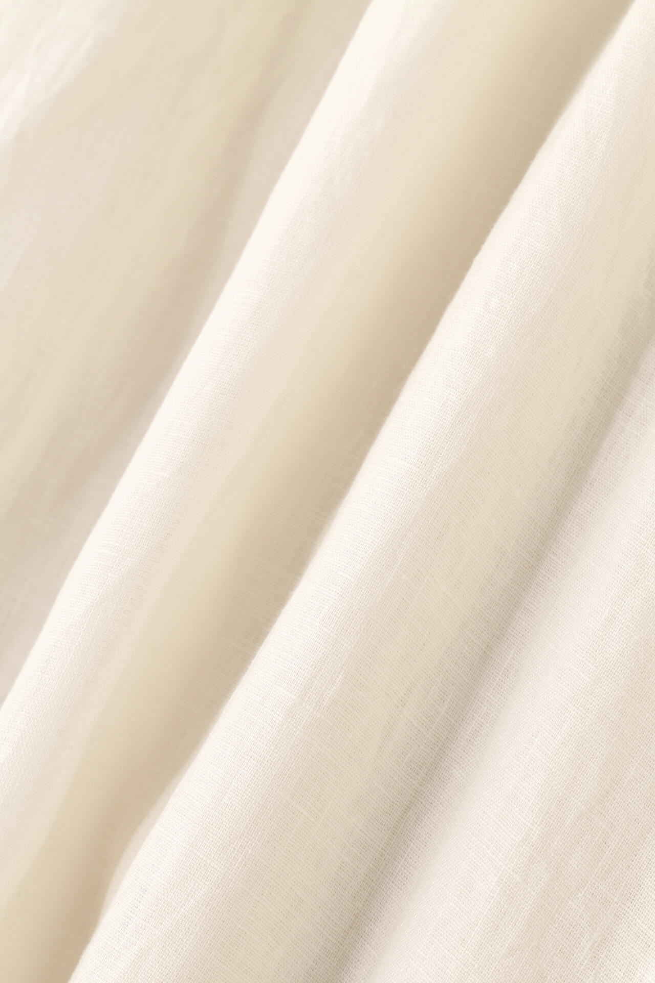 ATON / NATURAL DYED LINEN LAWN GATHERED SKIRT