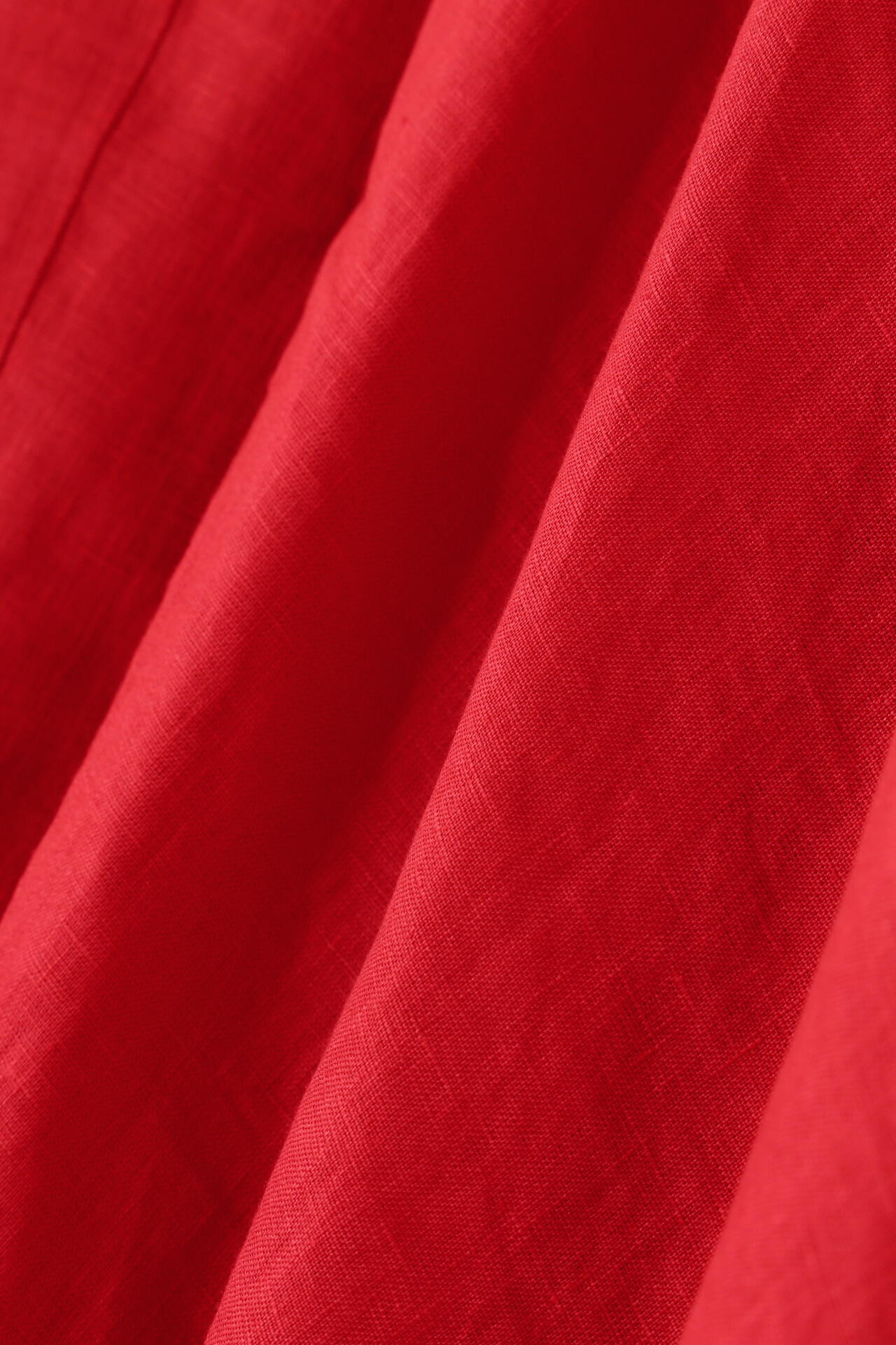 ATON / NATURAL DYED LINEN LAWN GATHERED SKIRT