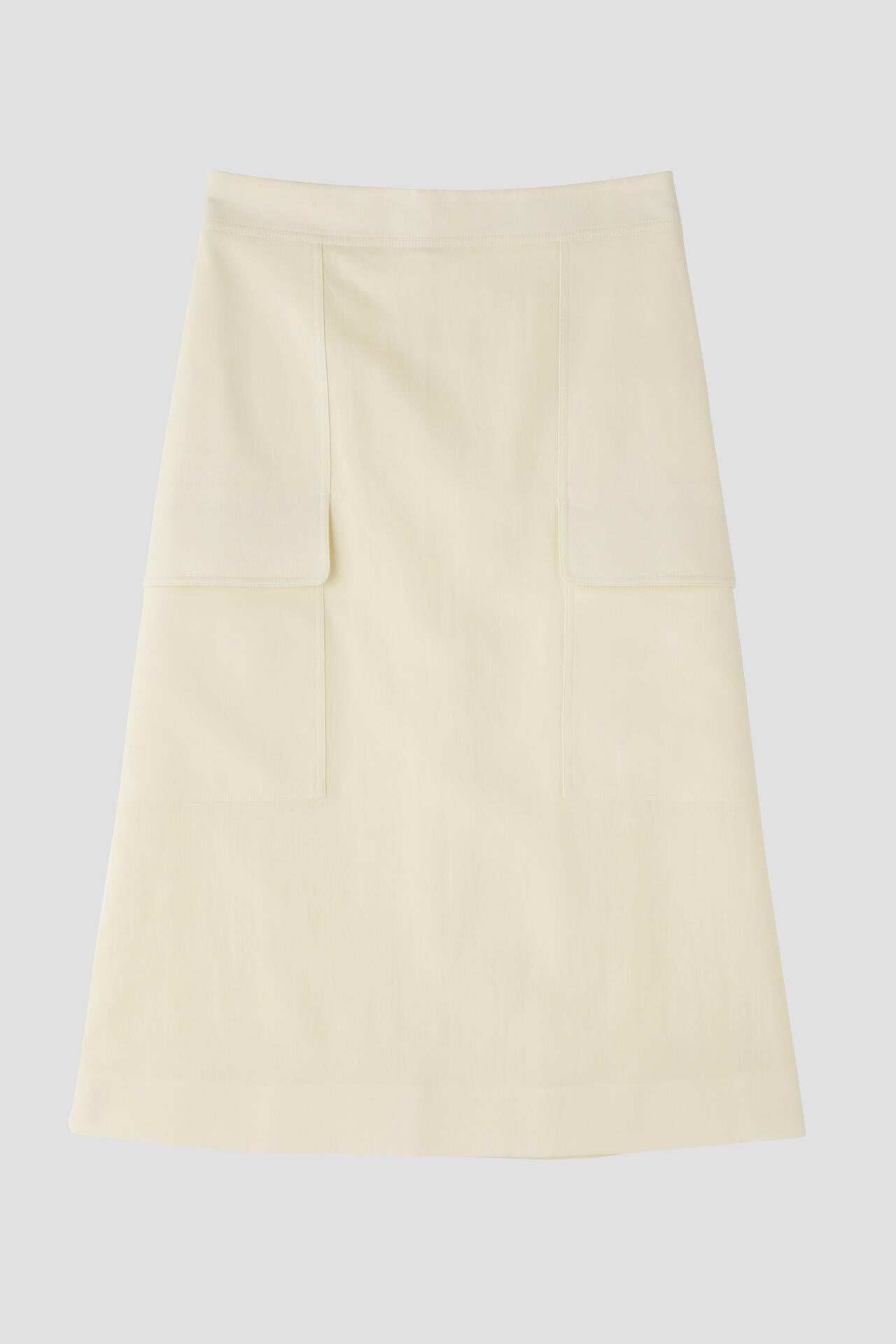 STUDIO NICHOLSON / DRY COTTON NYLON TAILORED PATCH POCKET SKIRT