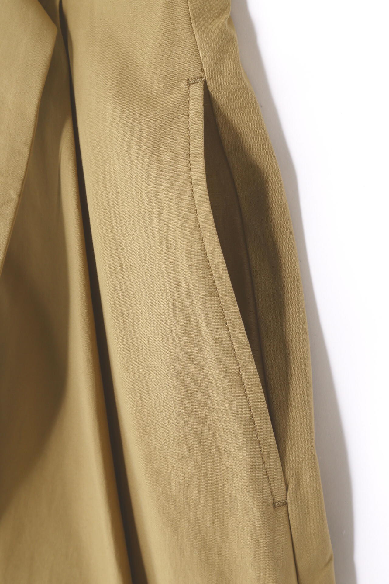 STUDIO NICHOLSON / POWDER COTTON BELTED WIDE LEG PANT