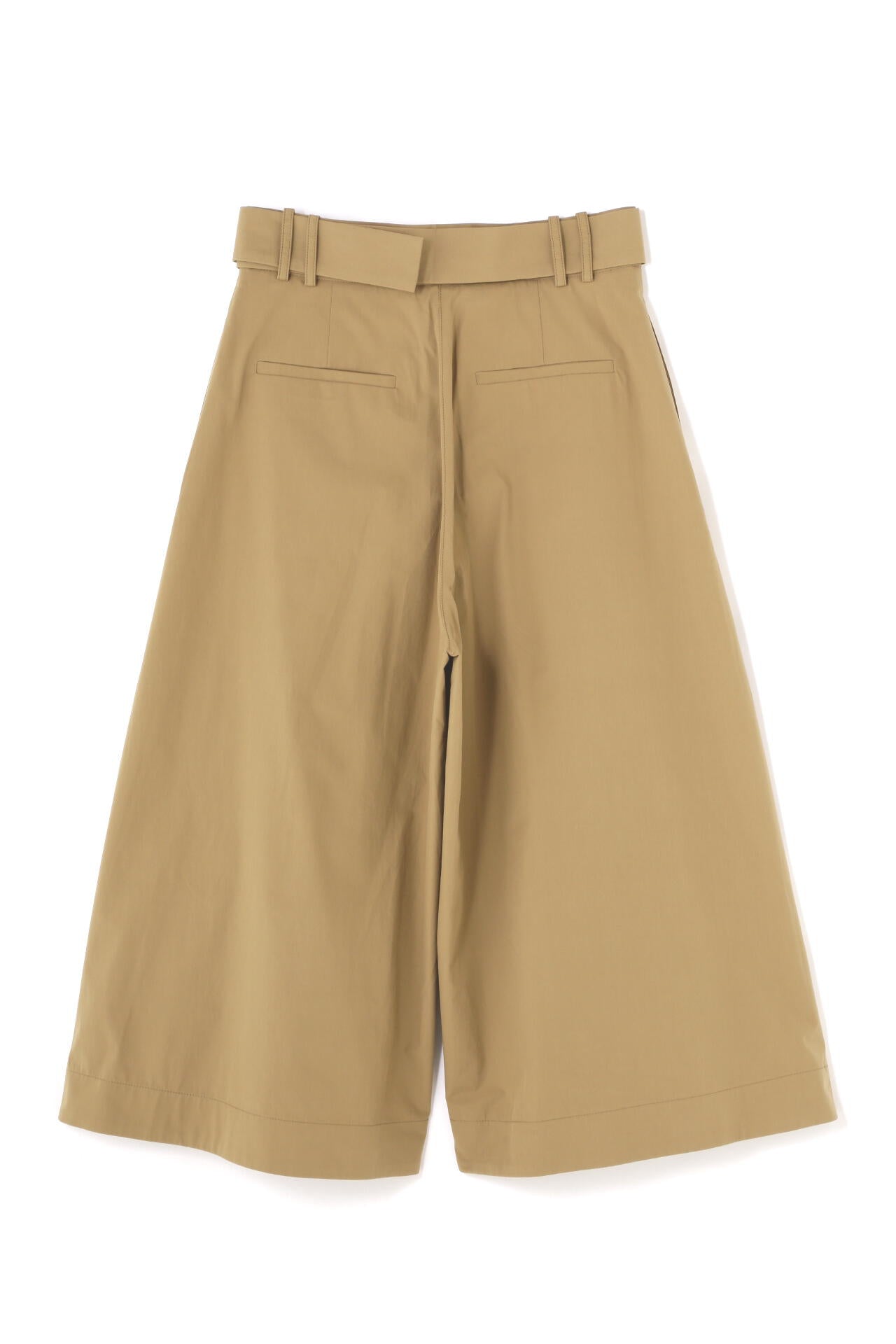 STUDIO NICHOLSON / POWDER COTTON BELTED WIDE LEG PANT