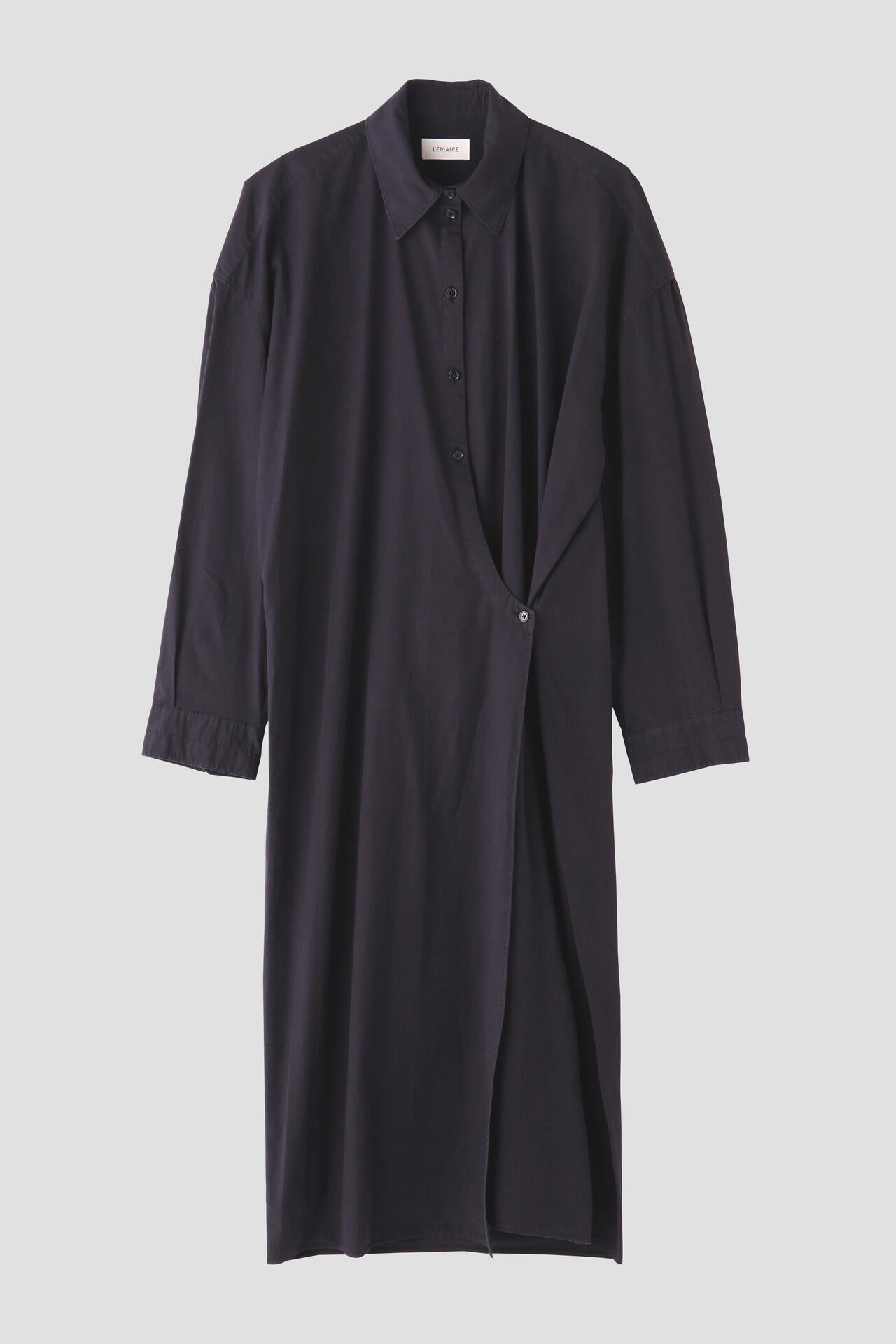 LEMAIRE / STRAIGHT COLLAR TWISTED DRESS