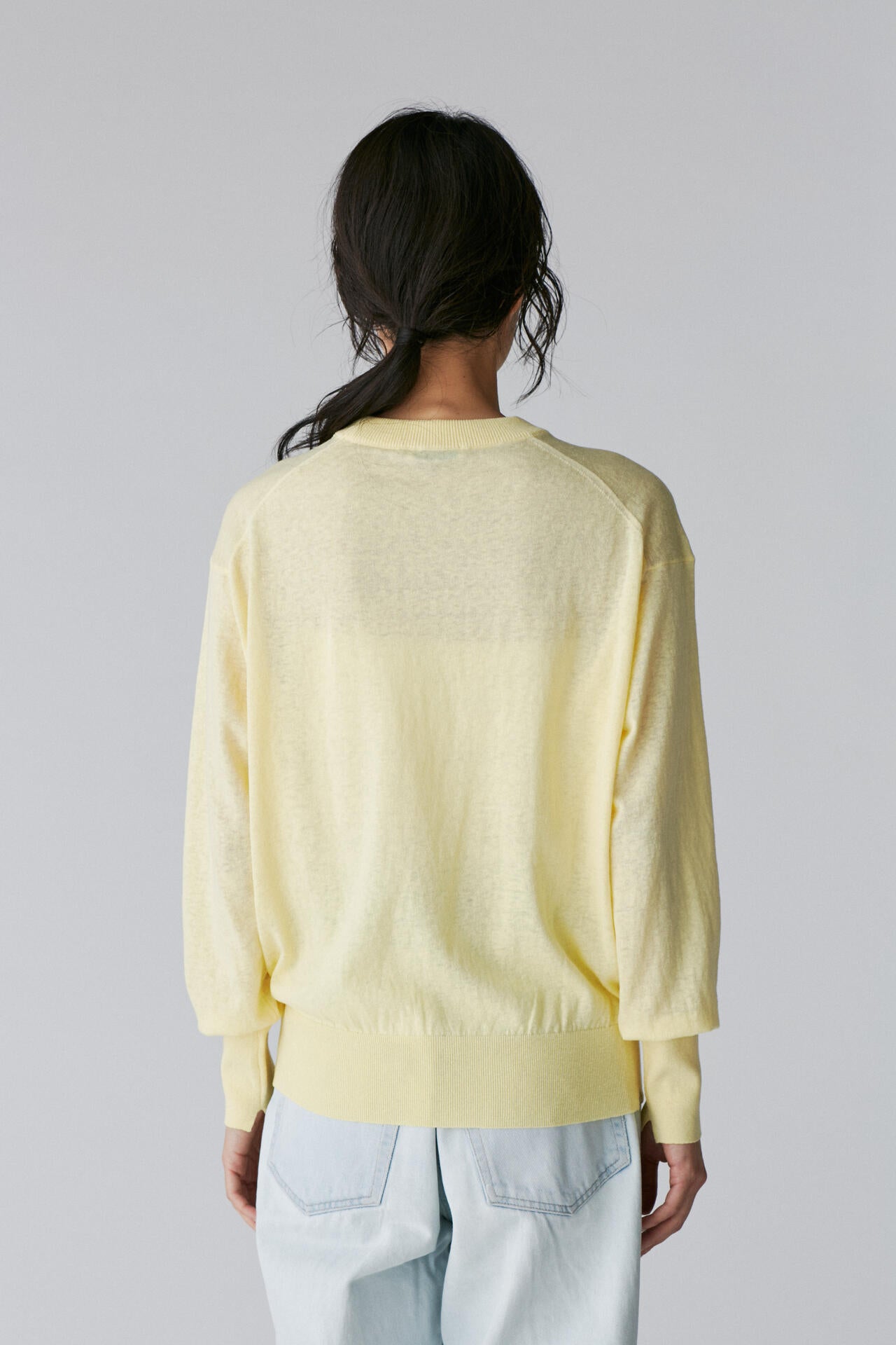 ATON / RECYCLED FRESCA CREWNECK SEWATER