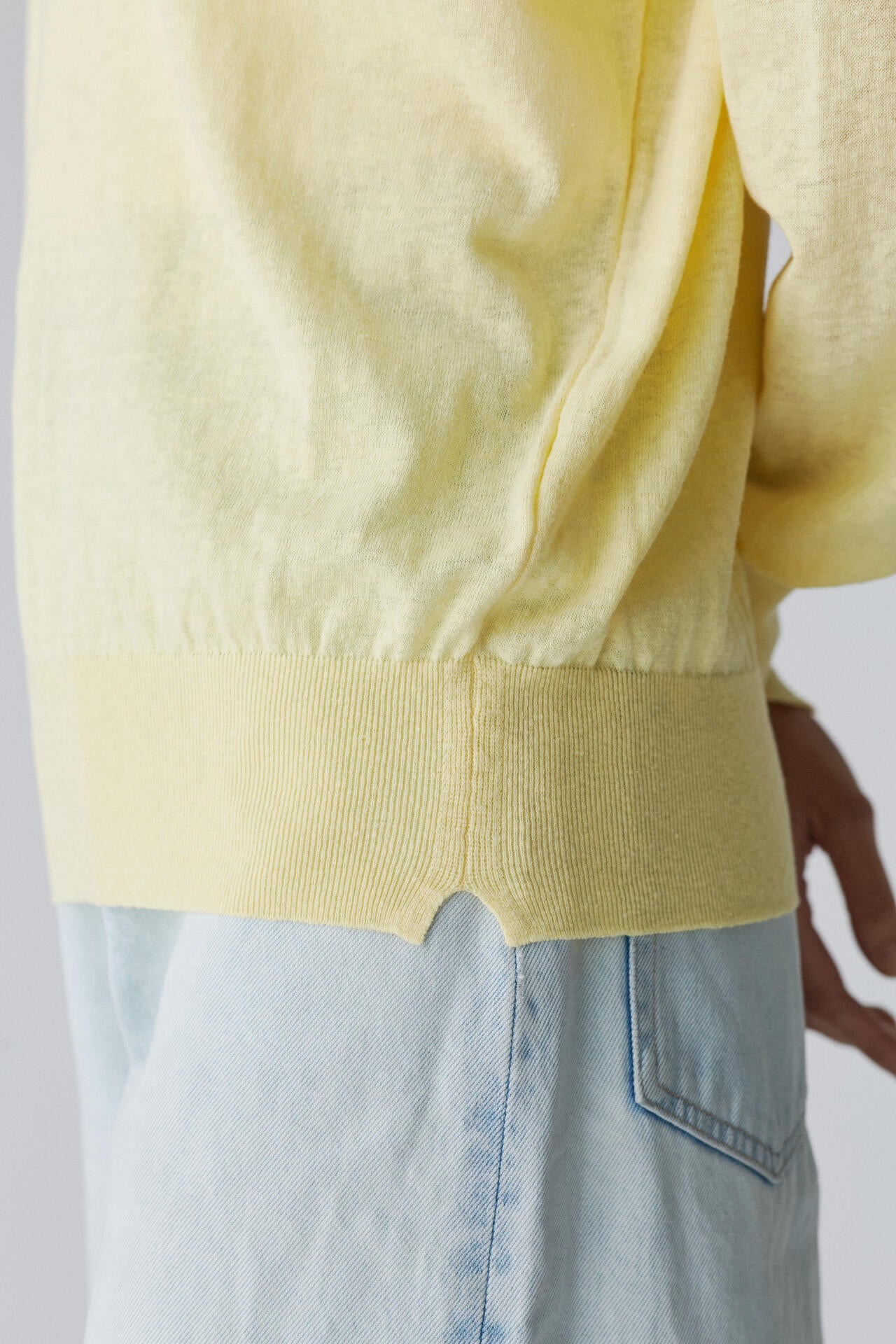 ATON / RECYCLED FRESCA CREWNECK SEWATER