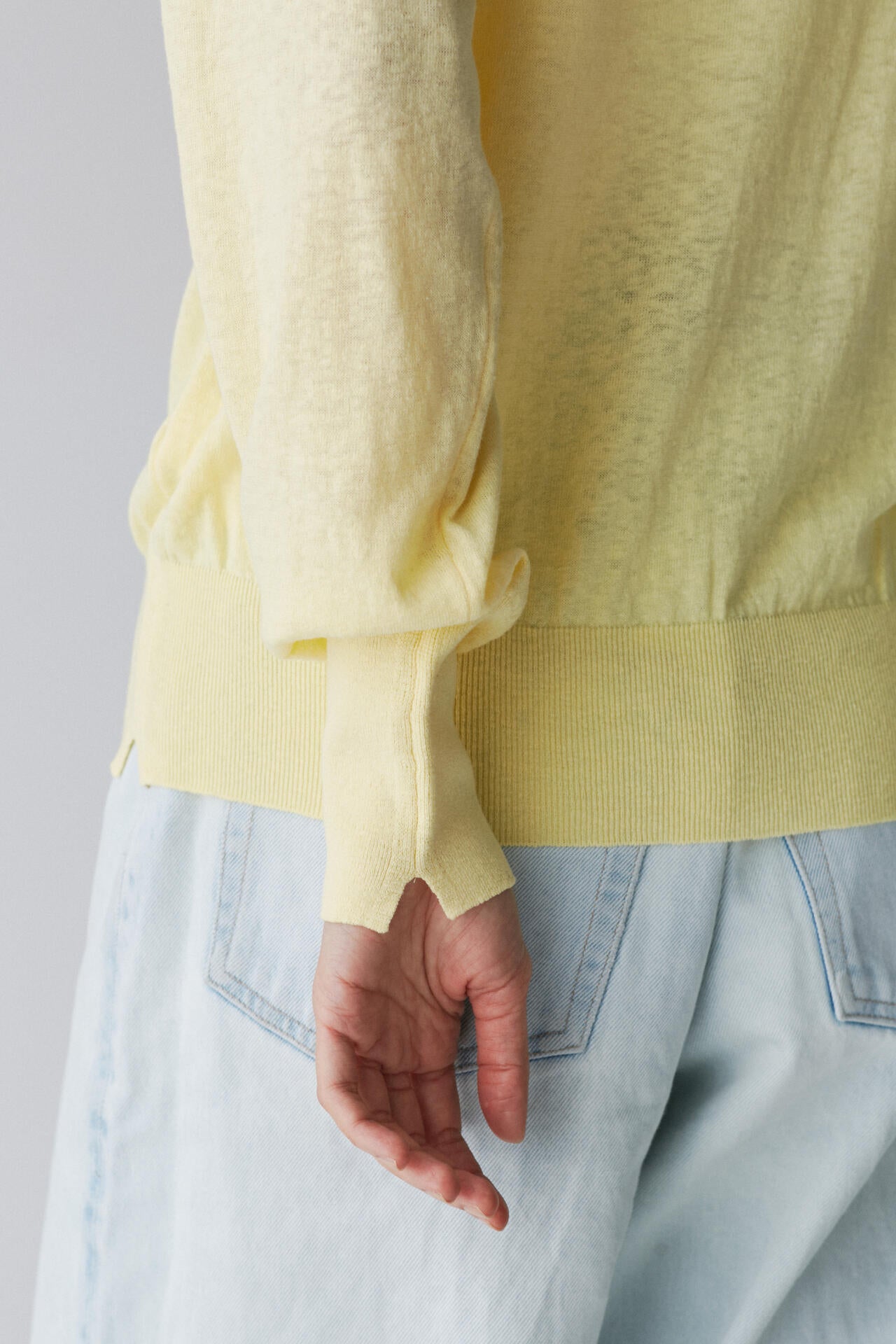 ATON / RECYCLED FRESCA CREWNECK SEWATER