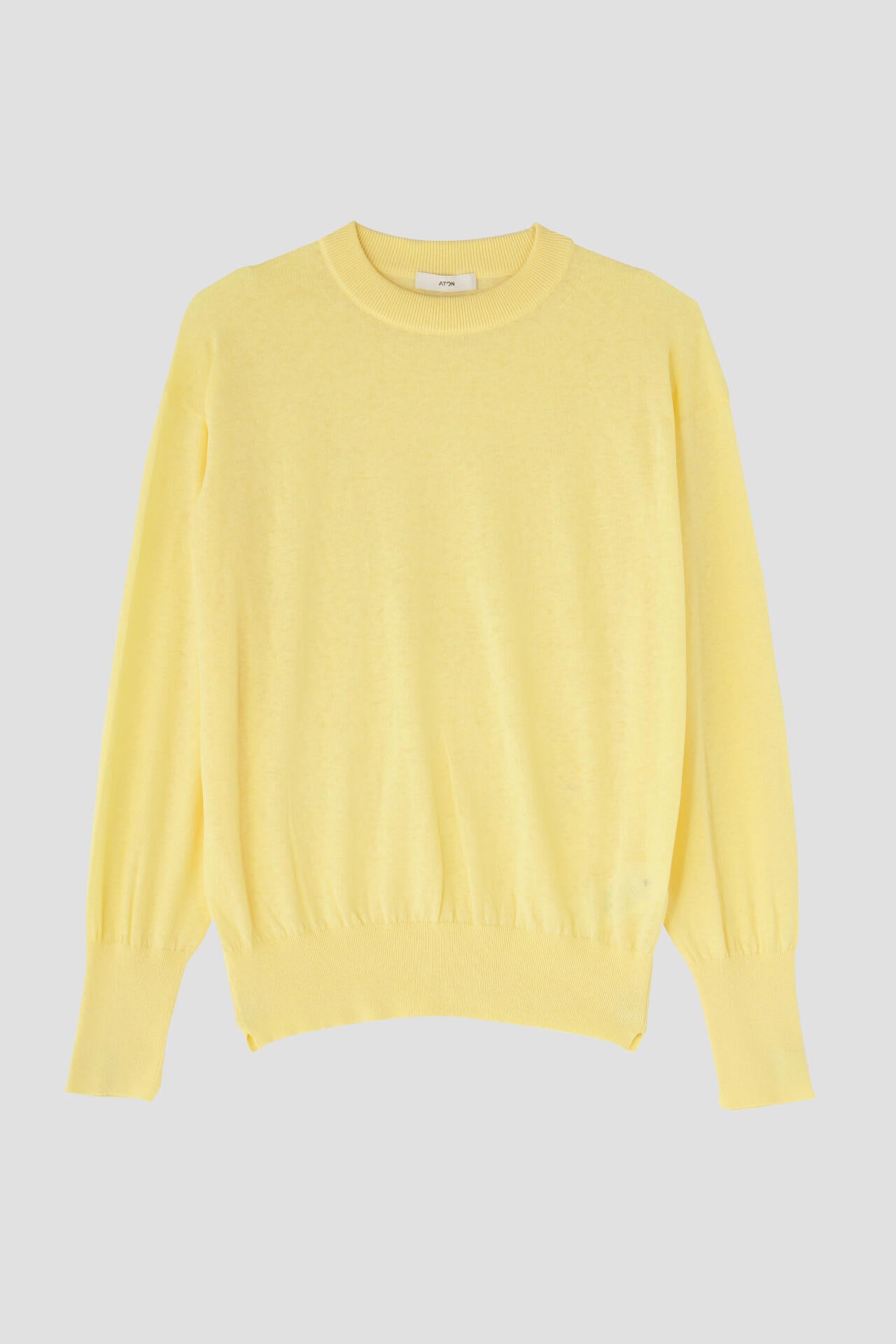 ATON / RECYCLED FRESCA CREWNECK SEWATER
