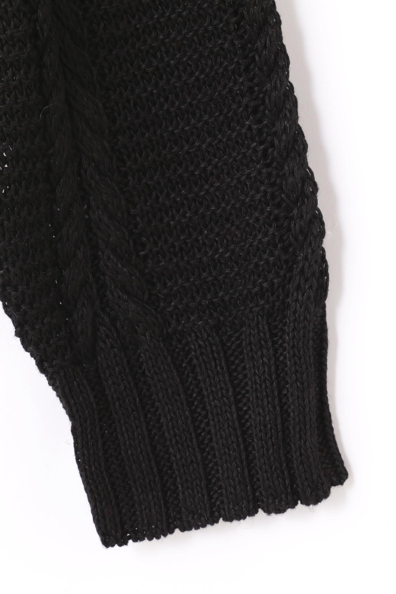Cristaseya / LINEN CABLE KNIT SWEATER