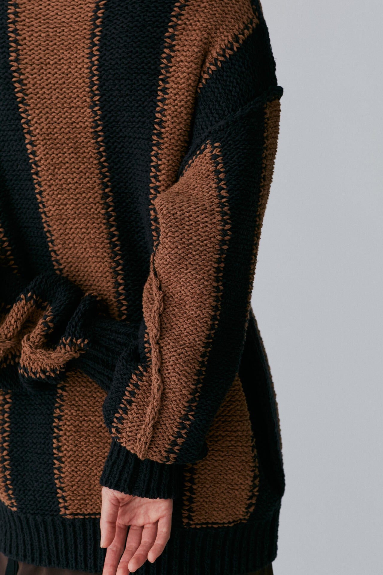 Cristaseya / FETTUCCIA STRIPED SWEATER