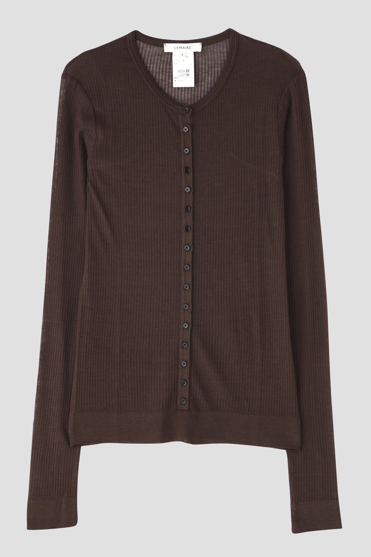 LEMAIRE / SEAMLESS RIB TOP WITH BUTTONS