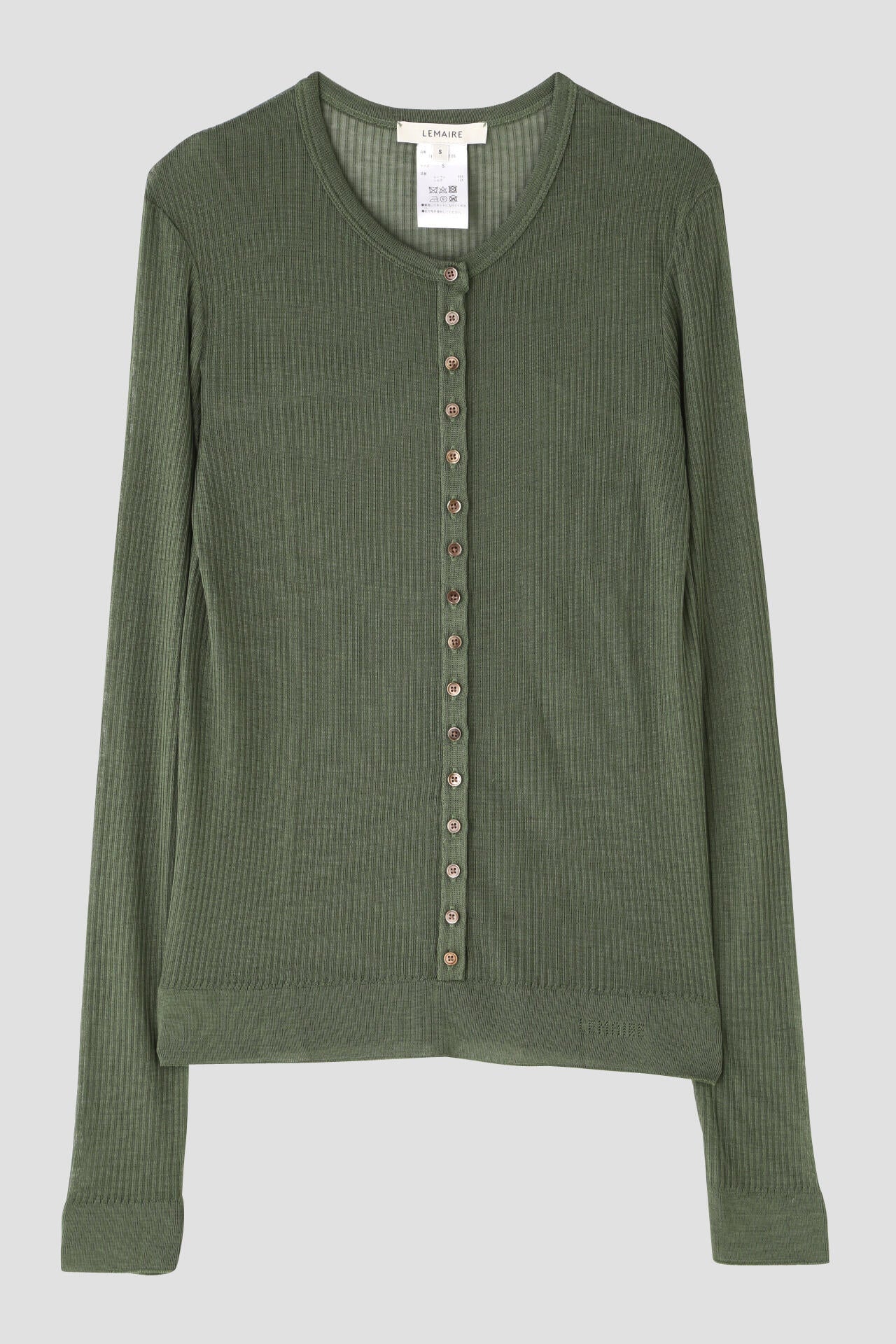LEMAIRE / SEAMLESS RIB TOP WITH BUTTONS