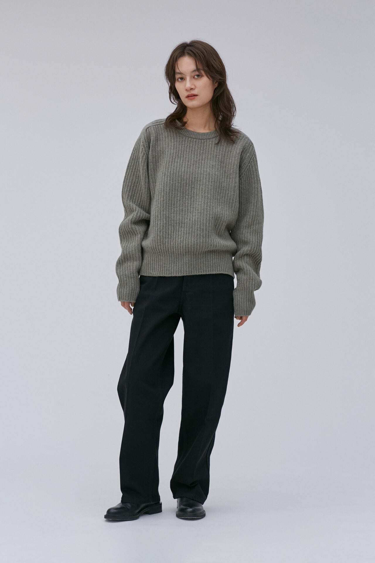 Cristaseya / HIGH WAISTED BLACK DENIM