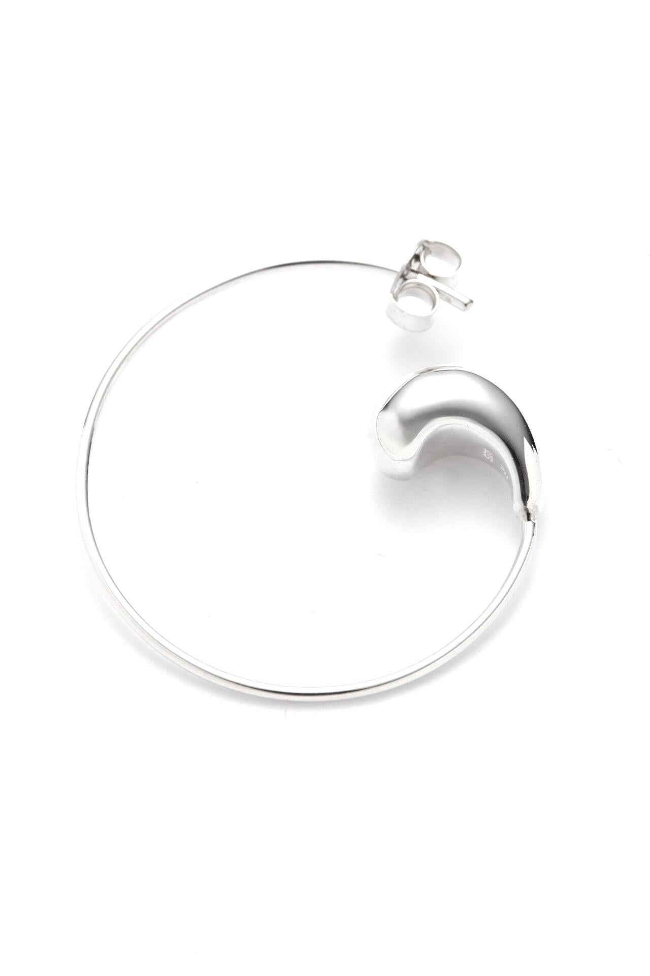 ASAMI FUJIKAWA / PETAL SMALL EARRINGS SILVER