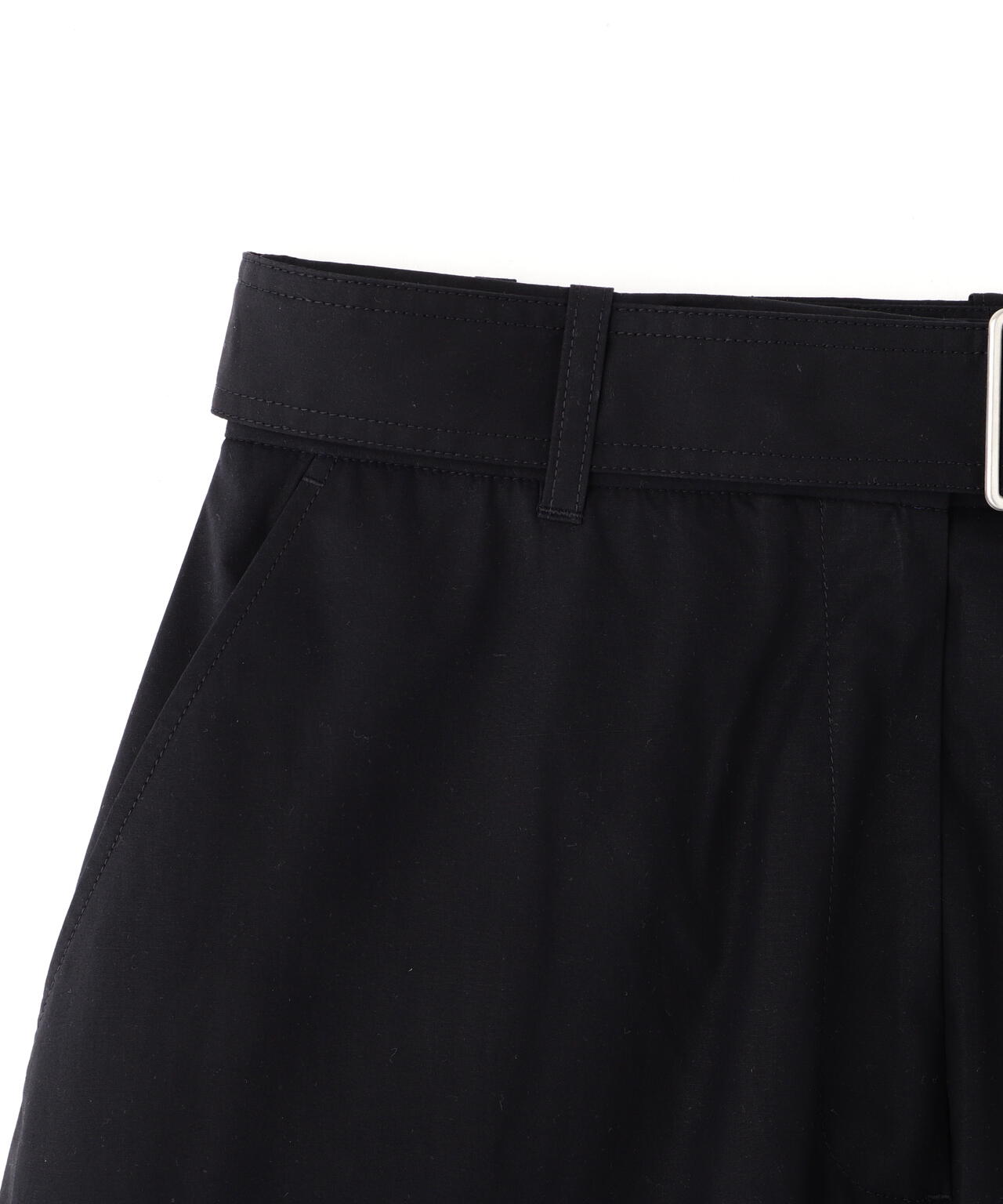 STUDIO NICHOLSON / LW NOISY COTTON BELTED ROUND LEG PANT