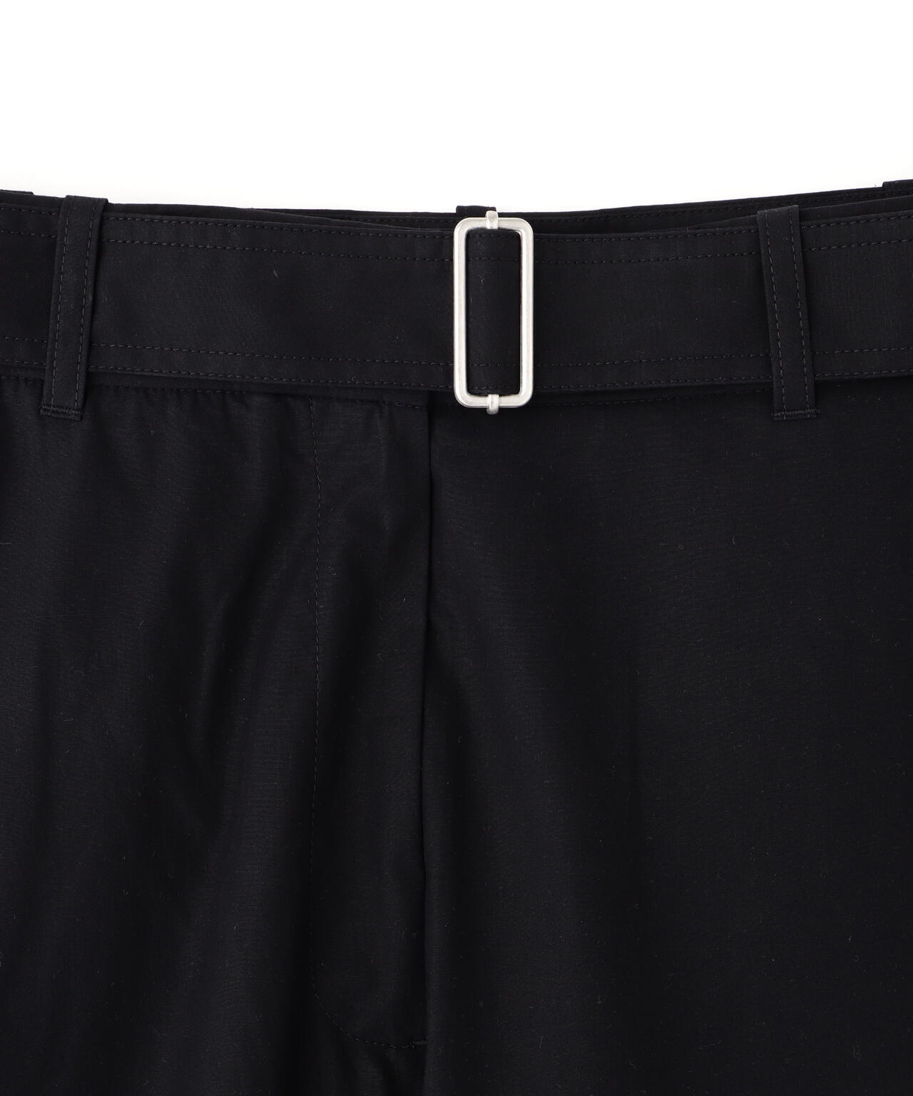 STUDIO NICHOLSON / LW NOISY COTTON BELTED ROUND LEG PANT