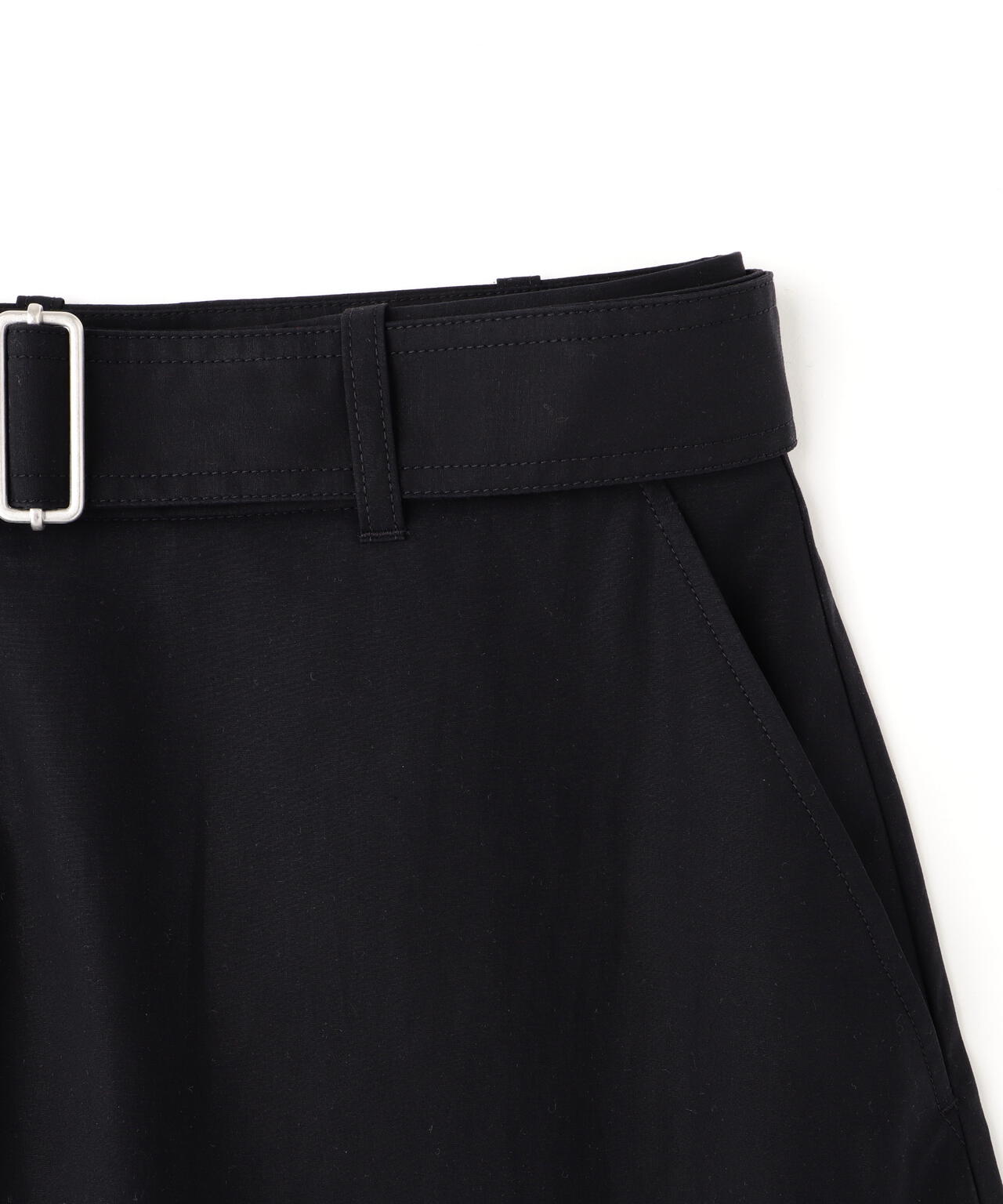 STUDIO NICHOLSON / LW NOISY COTTON BELTED ROUND LEG PANT