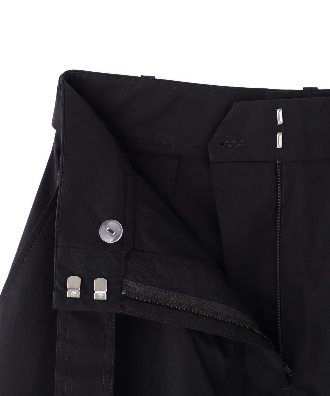STUDIO NICHOLSON / LW NOISY COTTON BELTED ROUND LEG PANT