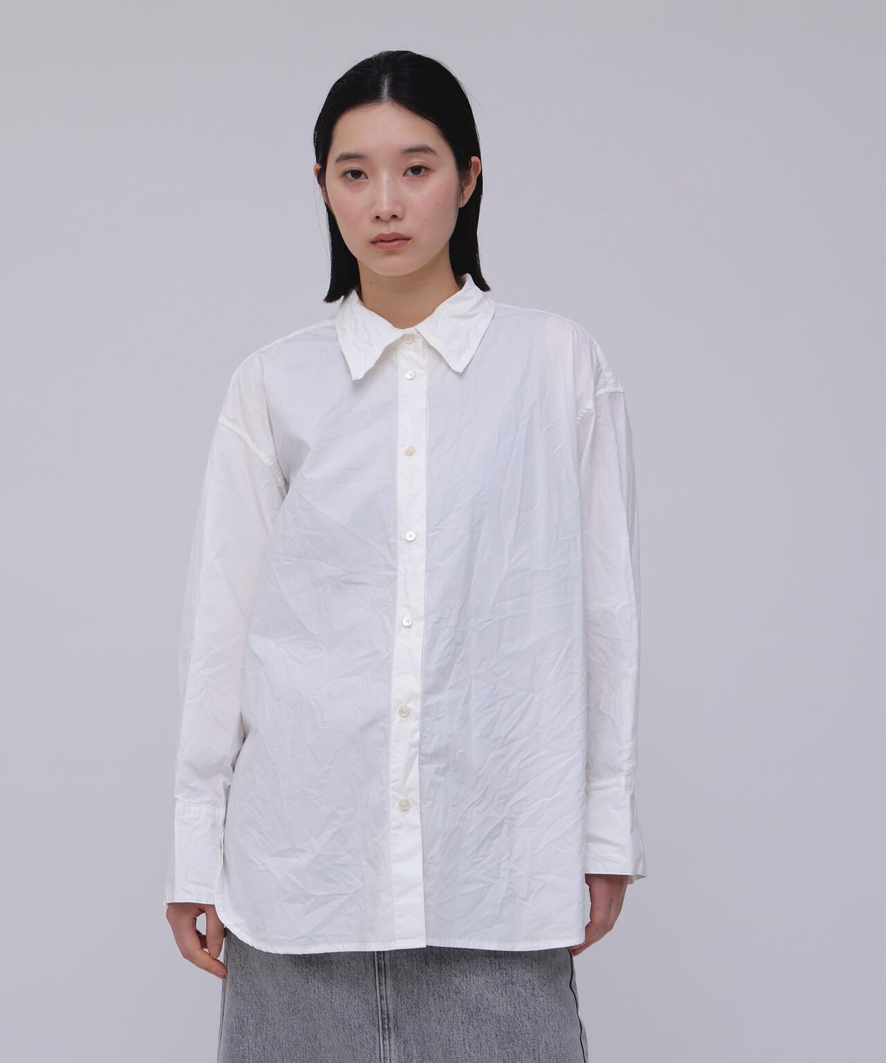 SAYAKA DAVIS / CRINKLED OVERSIZED SHIRT