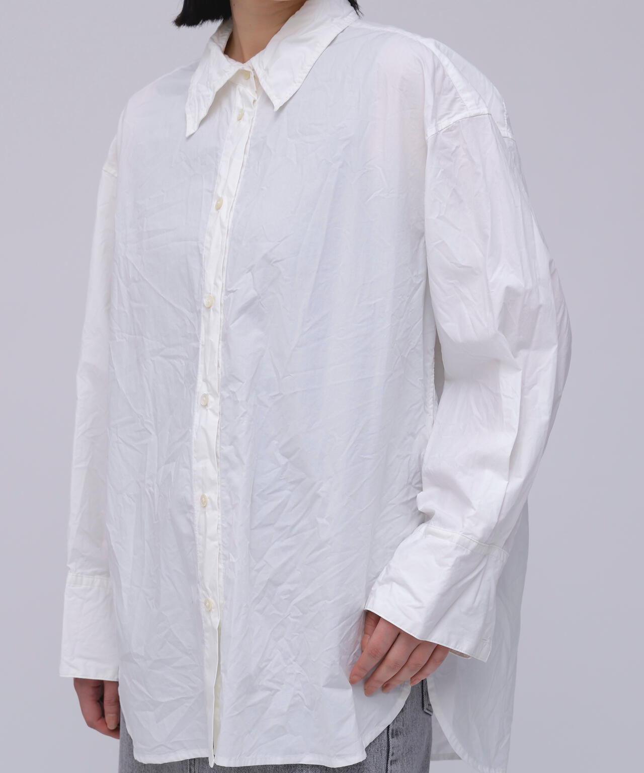 SAYAKA DAVIS / CRINKLED OVERSIZED SHIRT