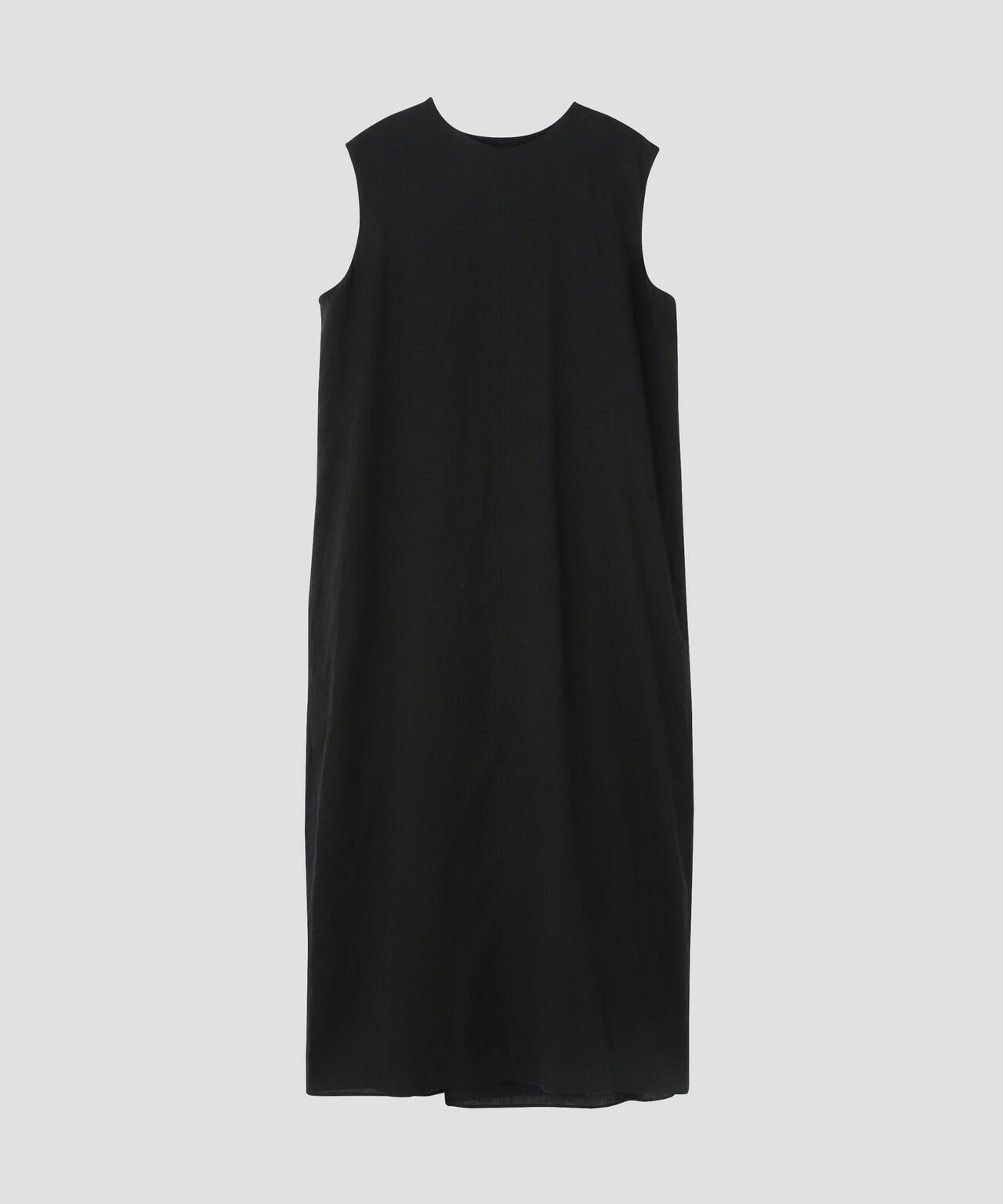 ATON / NATURAL DYED LINEN LAWN TUCKED DRESS
