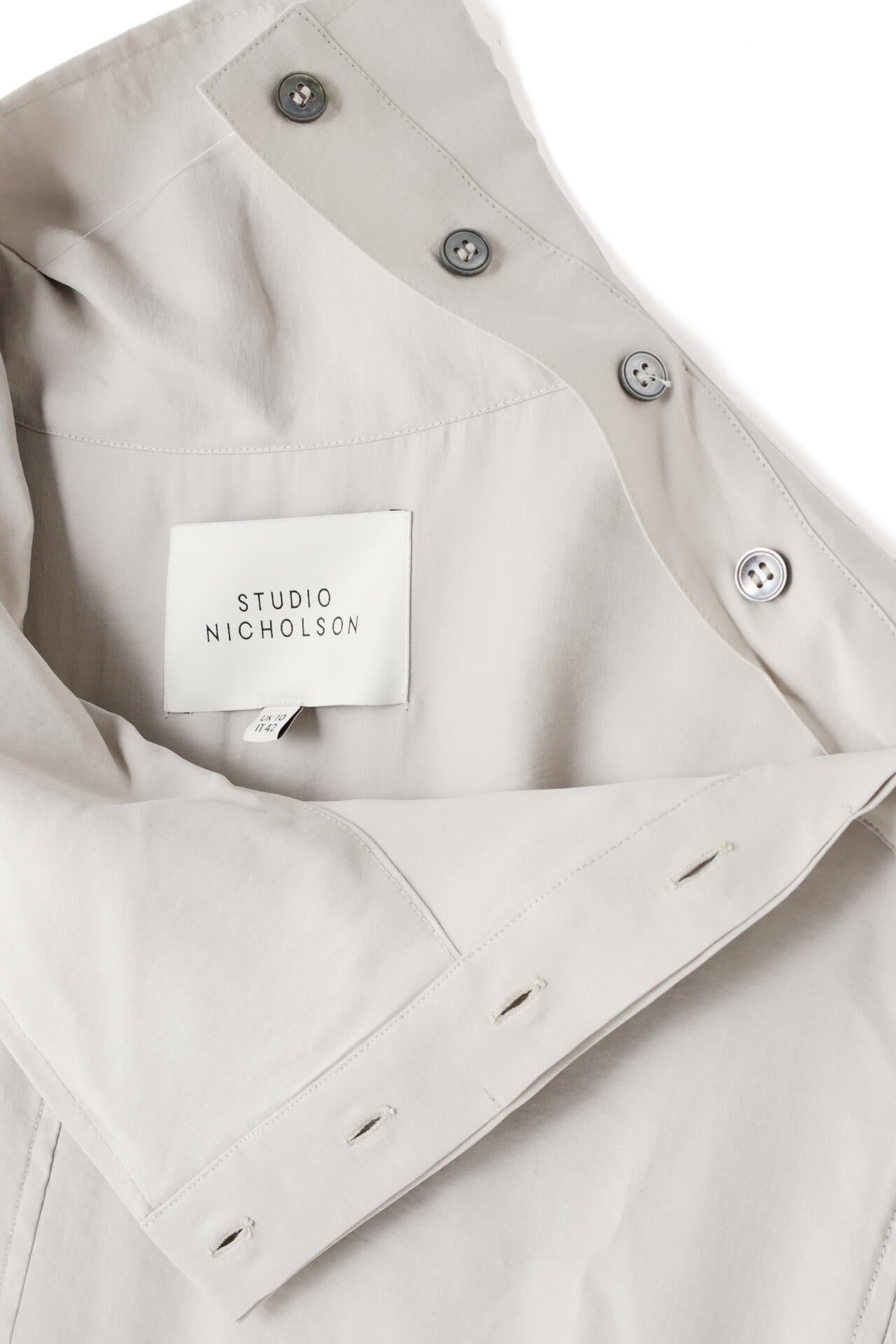 STUDIO NICHOLSON / MODAL HABOTAI ASSYMETRIC FOLD FRONT DRESS