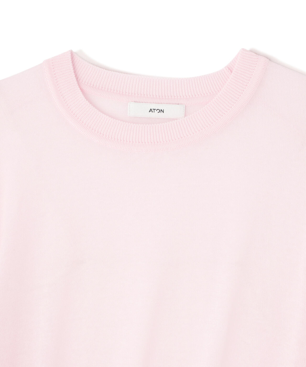 ATON / COMPACT COTTON CREWNECK SWEATER