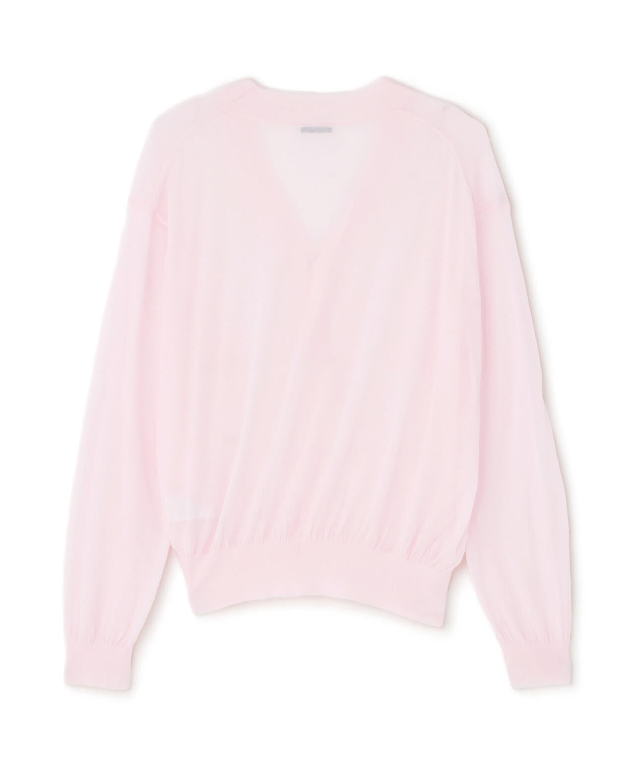 ATON / COMPACT COTTON V-NECK KNIT CARDIGAN