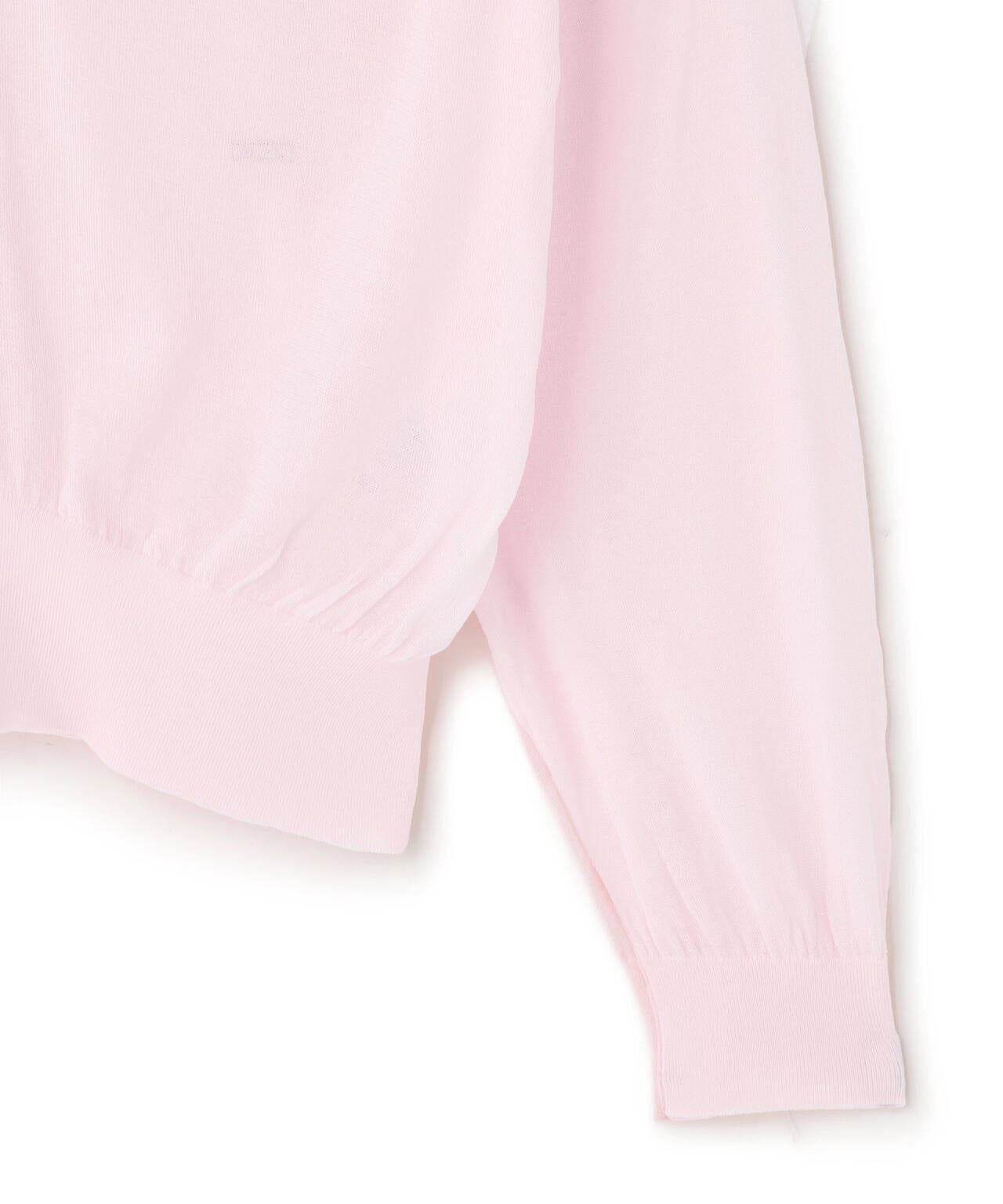 ATON / COMPACT COTTON V-NECK KNIT CARDIGAN