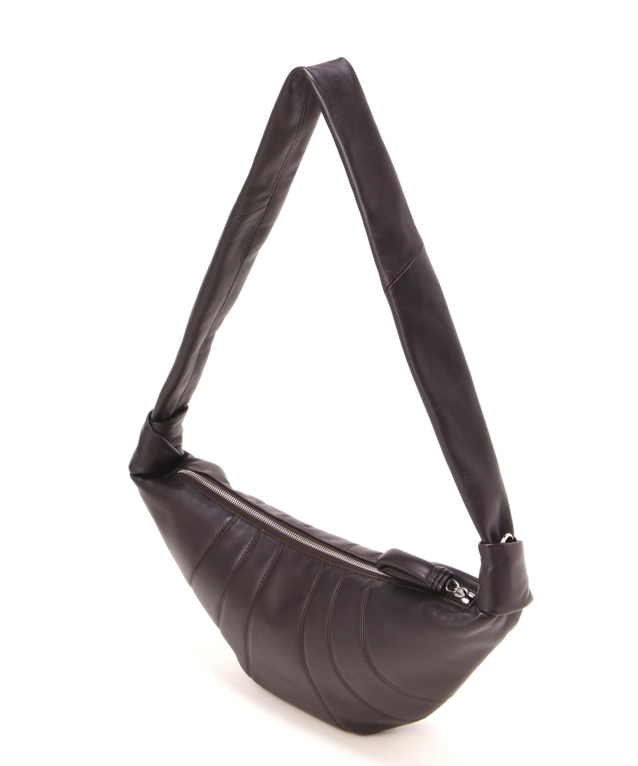 LEMAIRE / SOFT NAPPA LEATHER PEARLS MEDIUM CROISSANT BAG