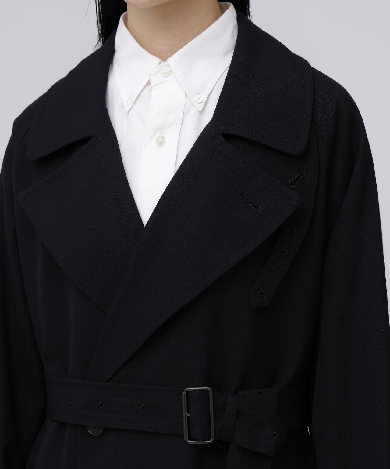 blurhms / WOOL GABARDINE TRENCH COAT