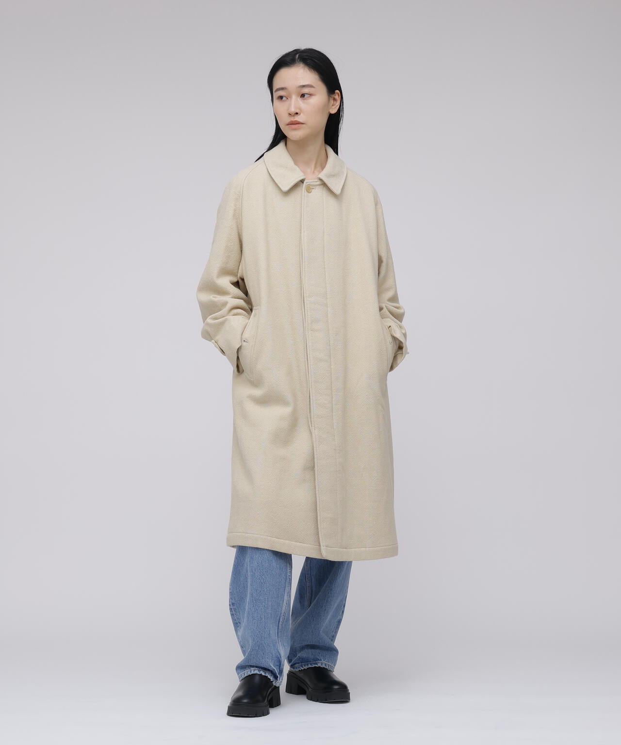 blurhms / CLASSIC WOOL BALMACAAN COAT