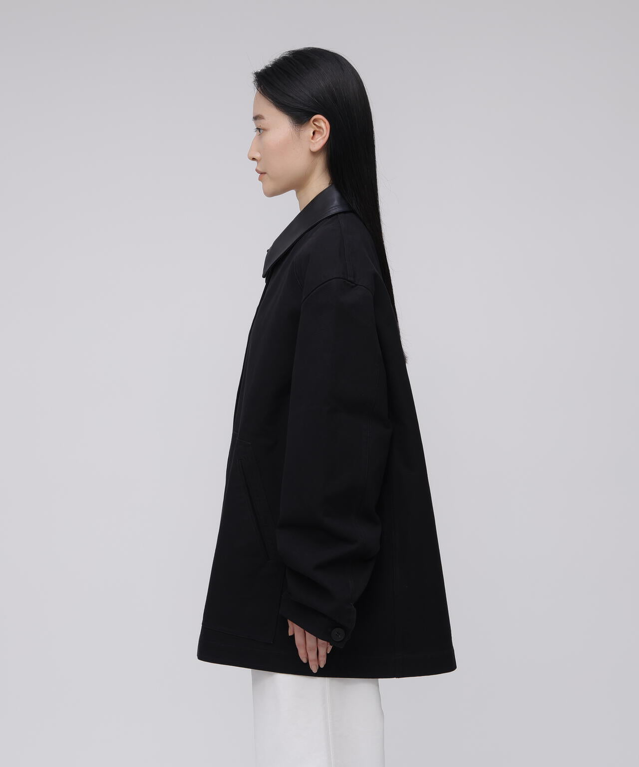 STUDIO NICHOLSON / G-DYED HEAVY CANVAS DOUBLE POCKET CHORE JACKET