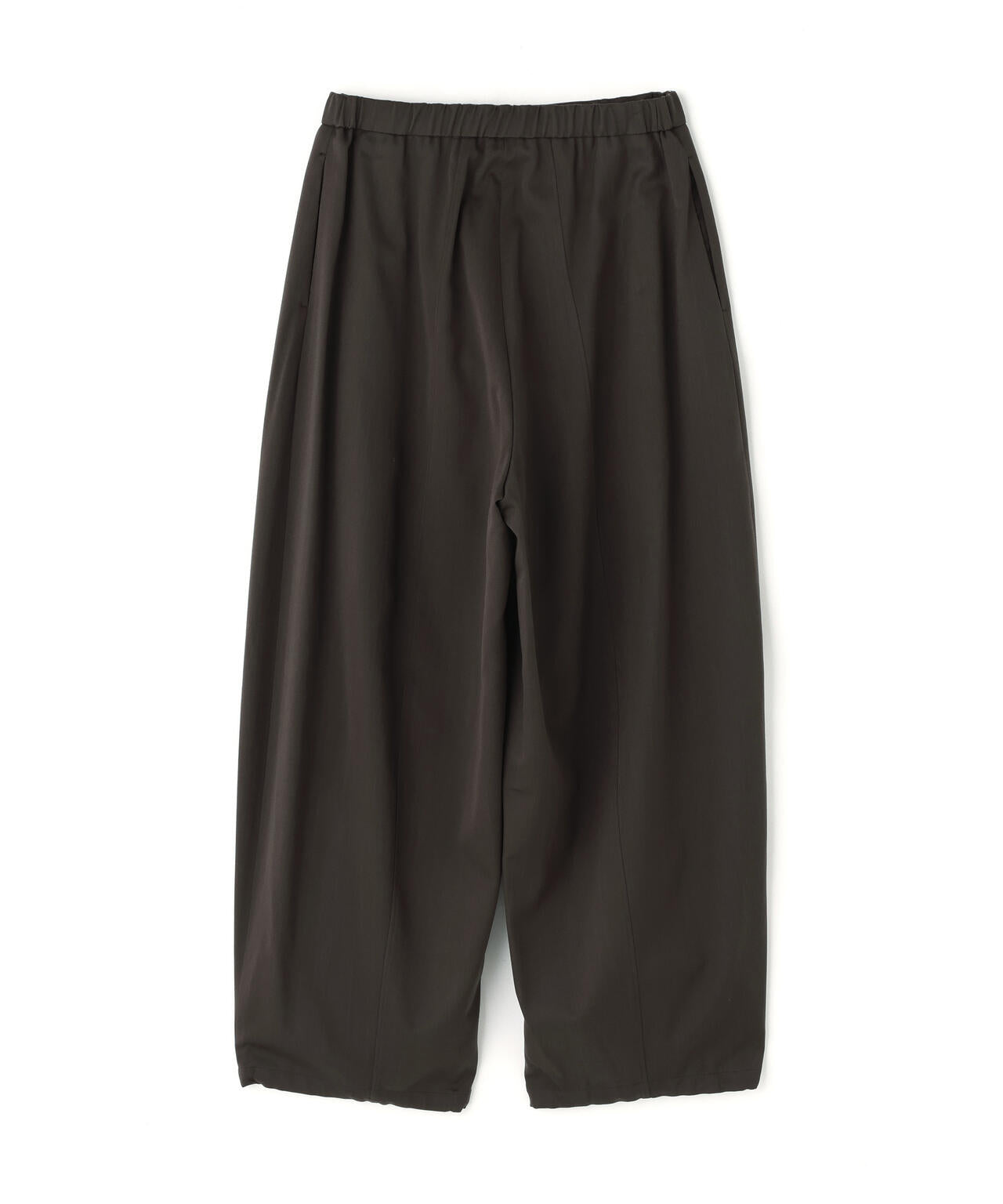 ATON / WOOL SATIN STRETCH EASY PANTS