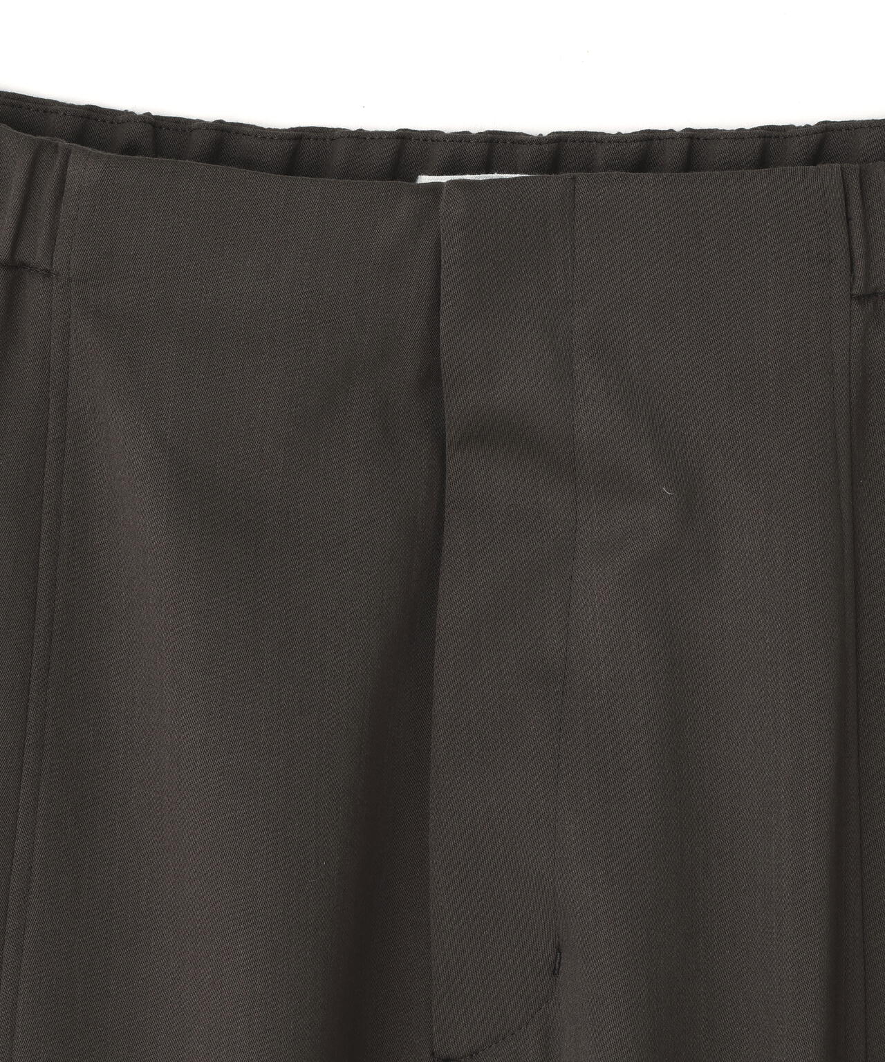ATON / WOOL SATIN STRETCH EASY PANTS