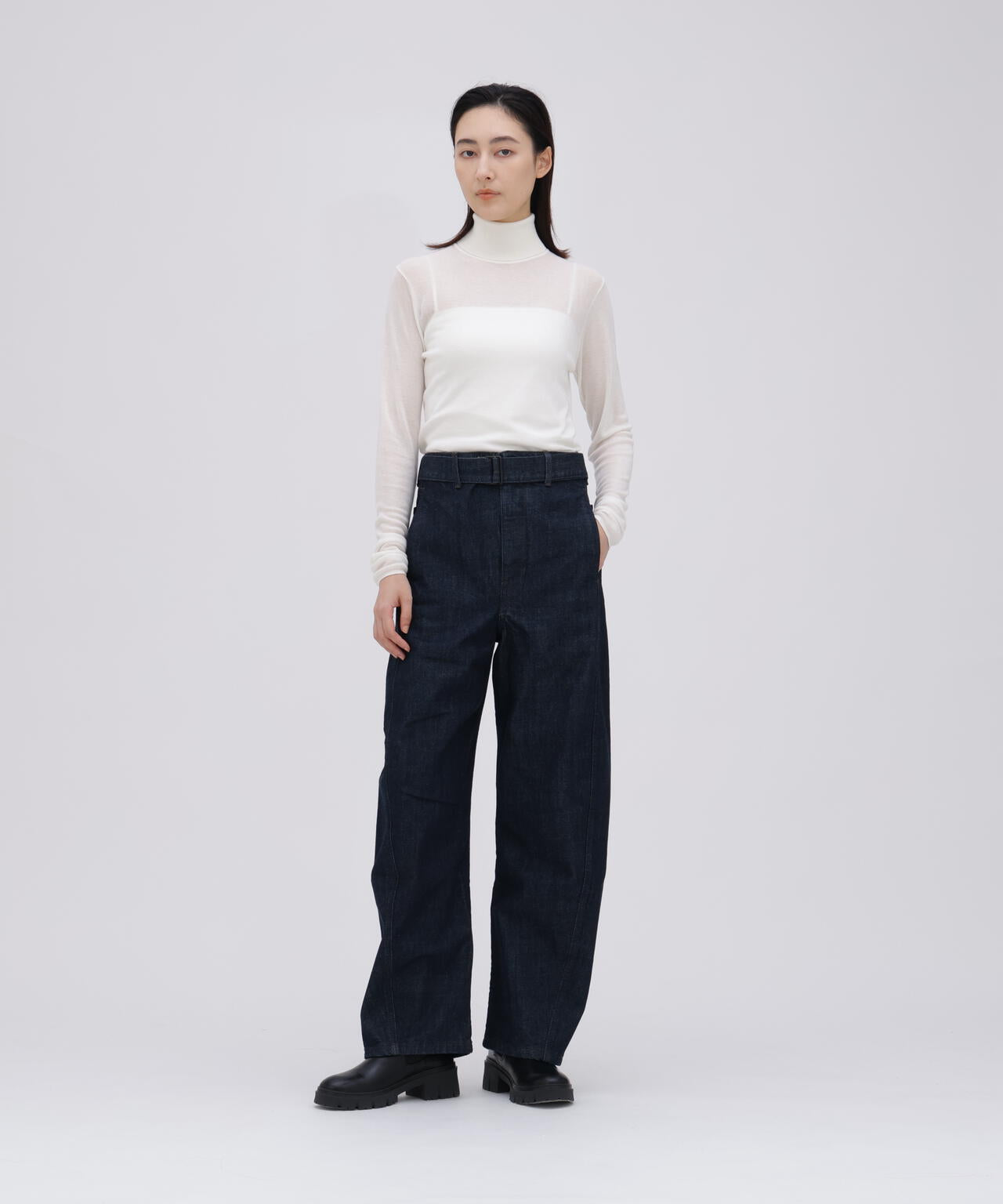 LEMAIRE / TWISTED BELTED PANTS