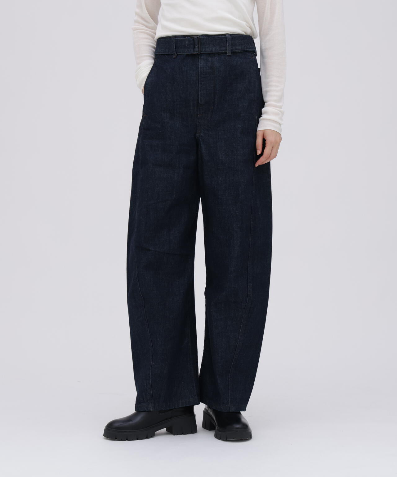 LEMAIRE / TWISTED BELTED PANTS