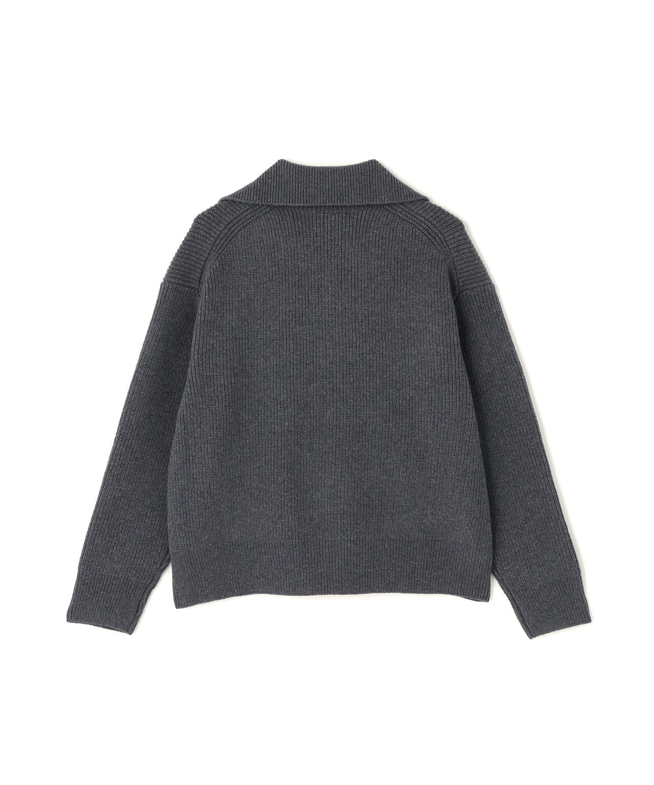 [別注]STUDIO NICHOLSON / LAMBSWOOL RIB POLO COLLAR JUMPER