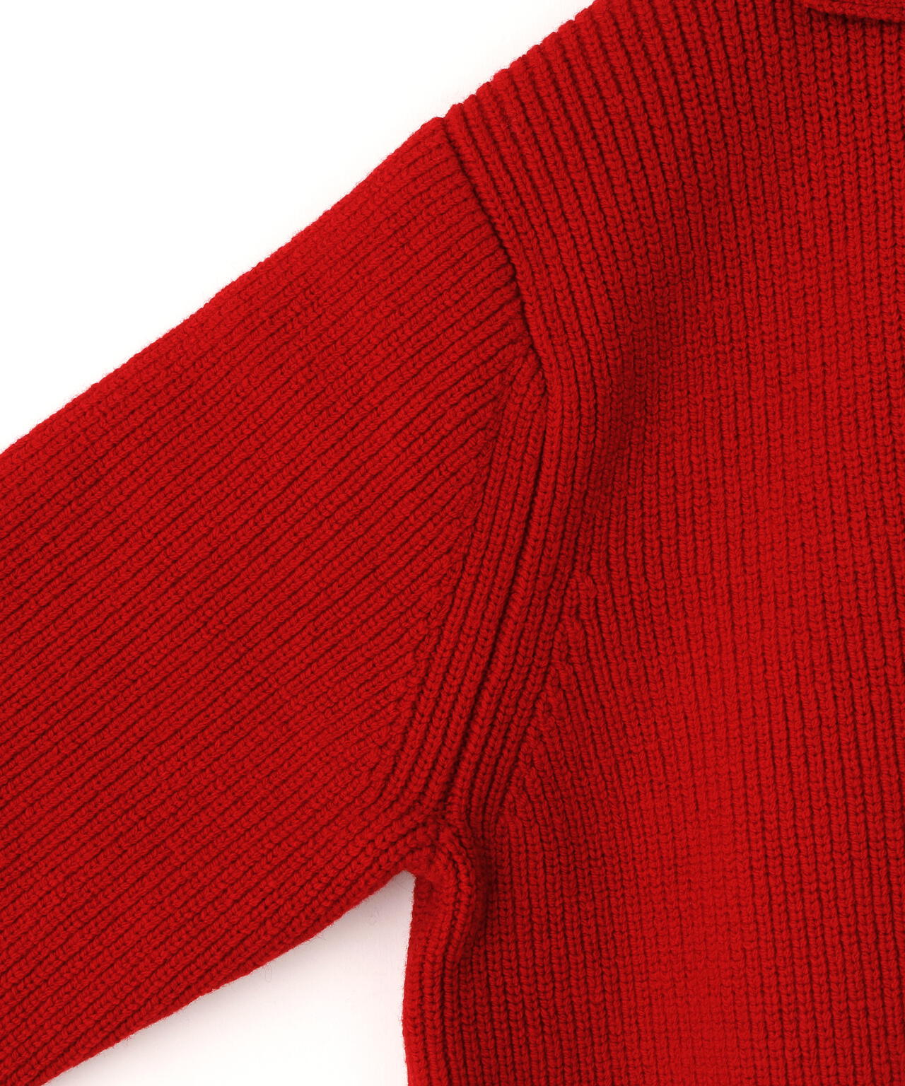 STUDIO NICHOLSON / LAMBSWOOL RIB POLO COLLAR JUMPER
