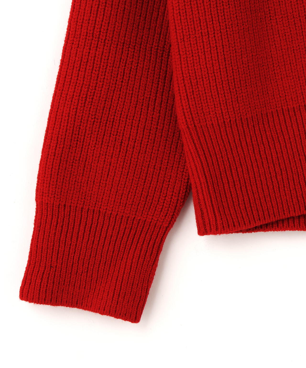 STUDIO NICHOLSON / LAMBSWOOL RIB POLO COLLAR JUMPER