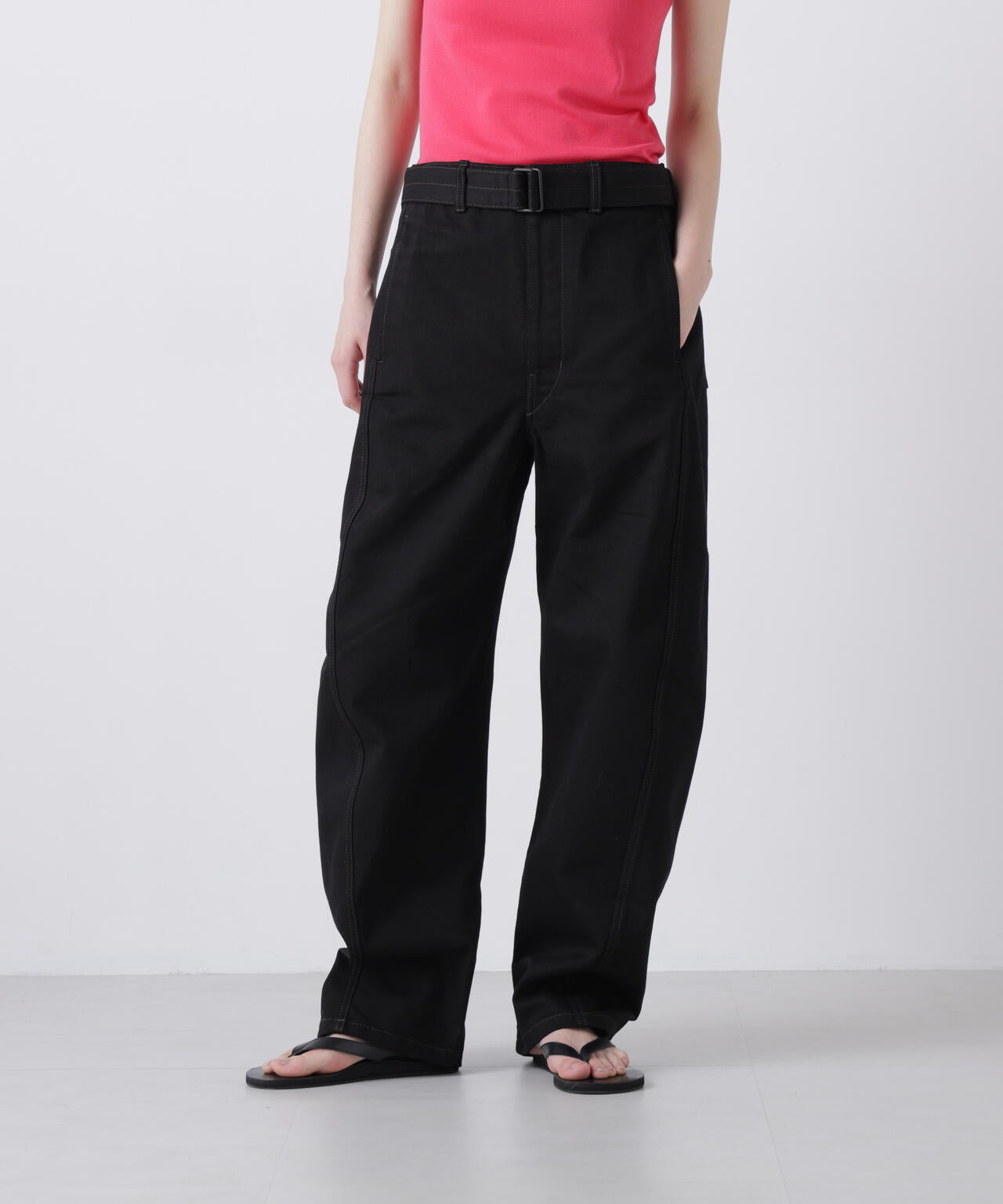LEMAIRE / TWISTED BELTED PANTS