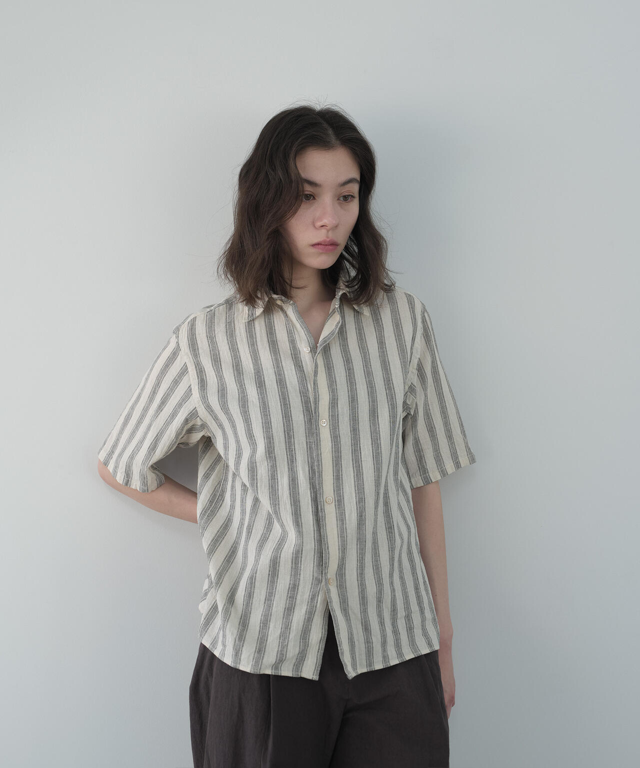 [別注]blurhms / COTTON LINEN HALF-SLEEVE SHIRT