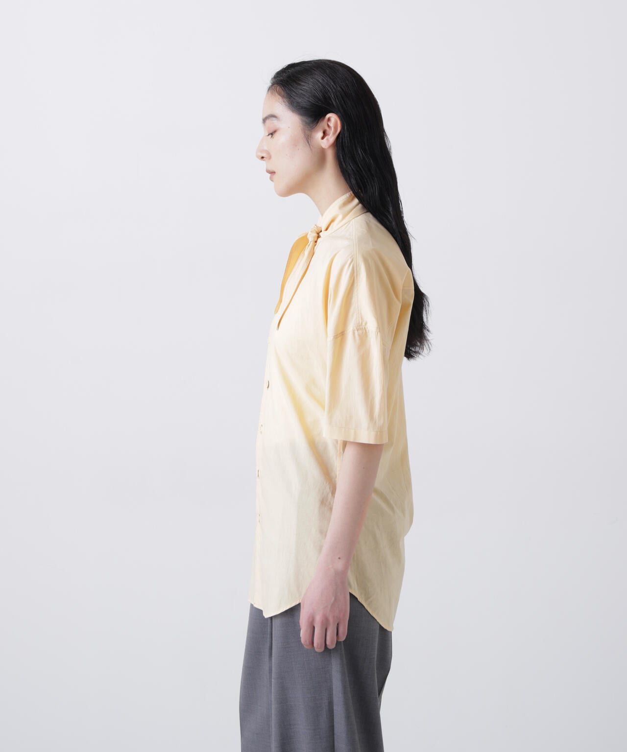 LEMAIRE / SHORT SLEEVE SHIRT WITH FOULARD